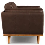 Timber 66.5_ Leather Loveseat - Charme Chocolat
