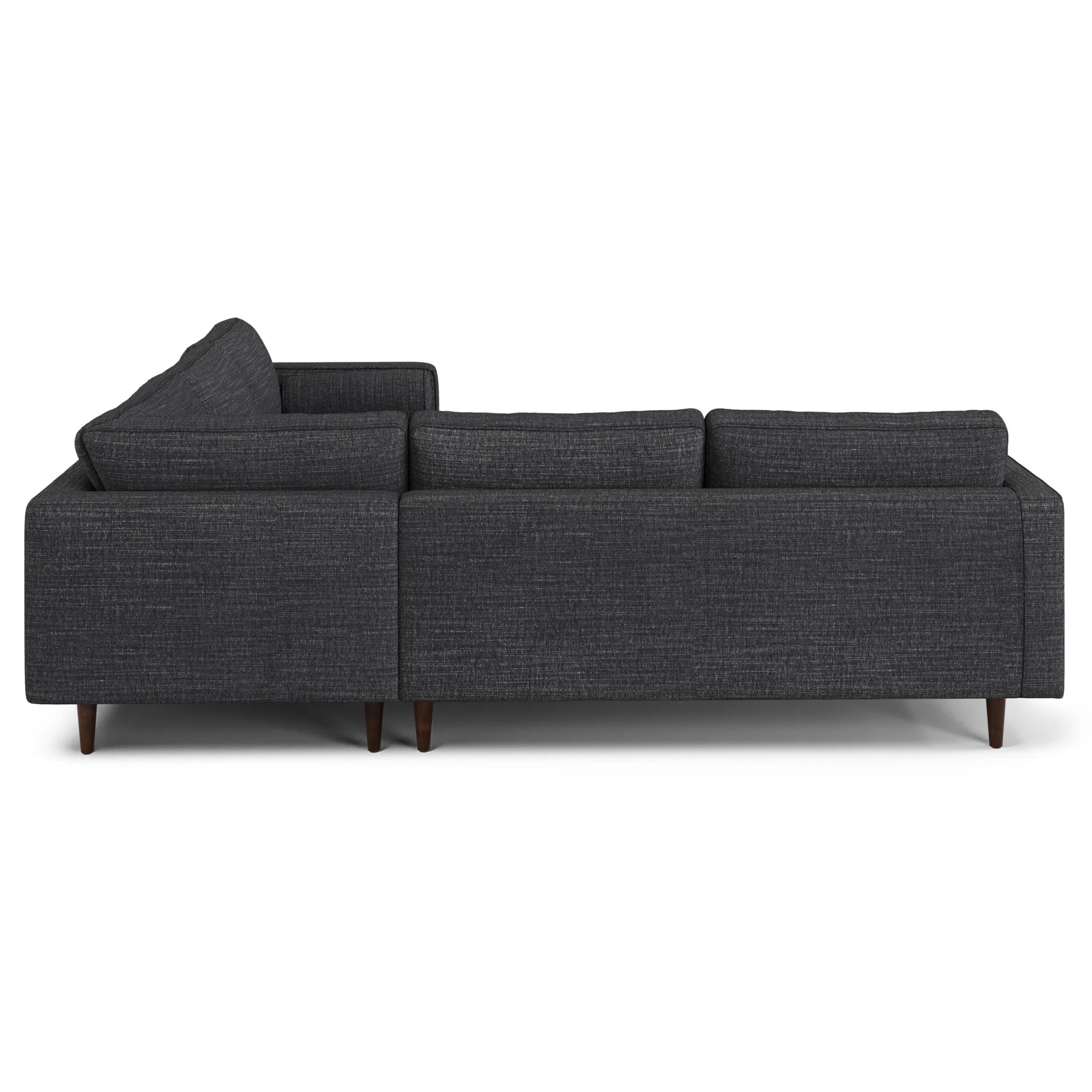 Sven 107_ Tufted Corner Sectional Sofa - Napa Charcoal - Image 2