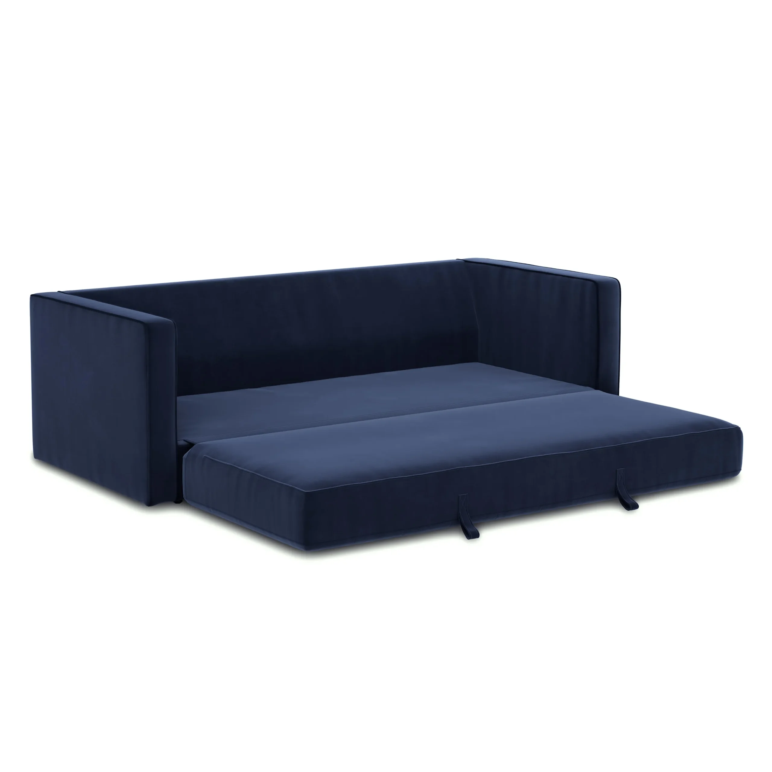 Sven 88_ Tufted Velvet Sofa Bed - Plush Cascadia Blue - Image 4