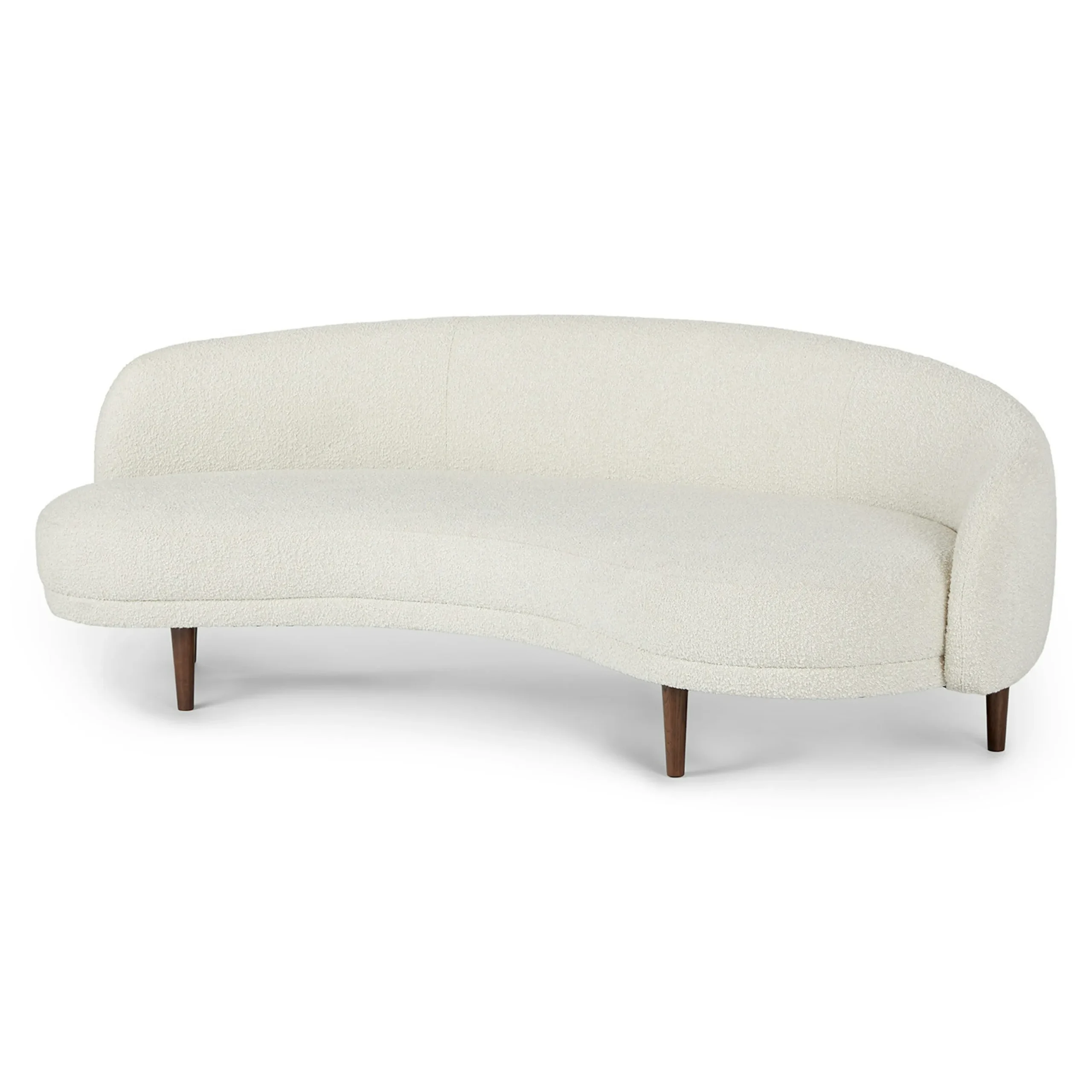 Kayra 87_ Sofa - Ivory Bouclé - Image 4