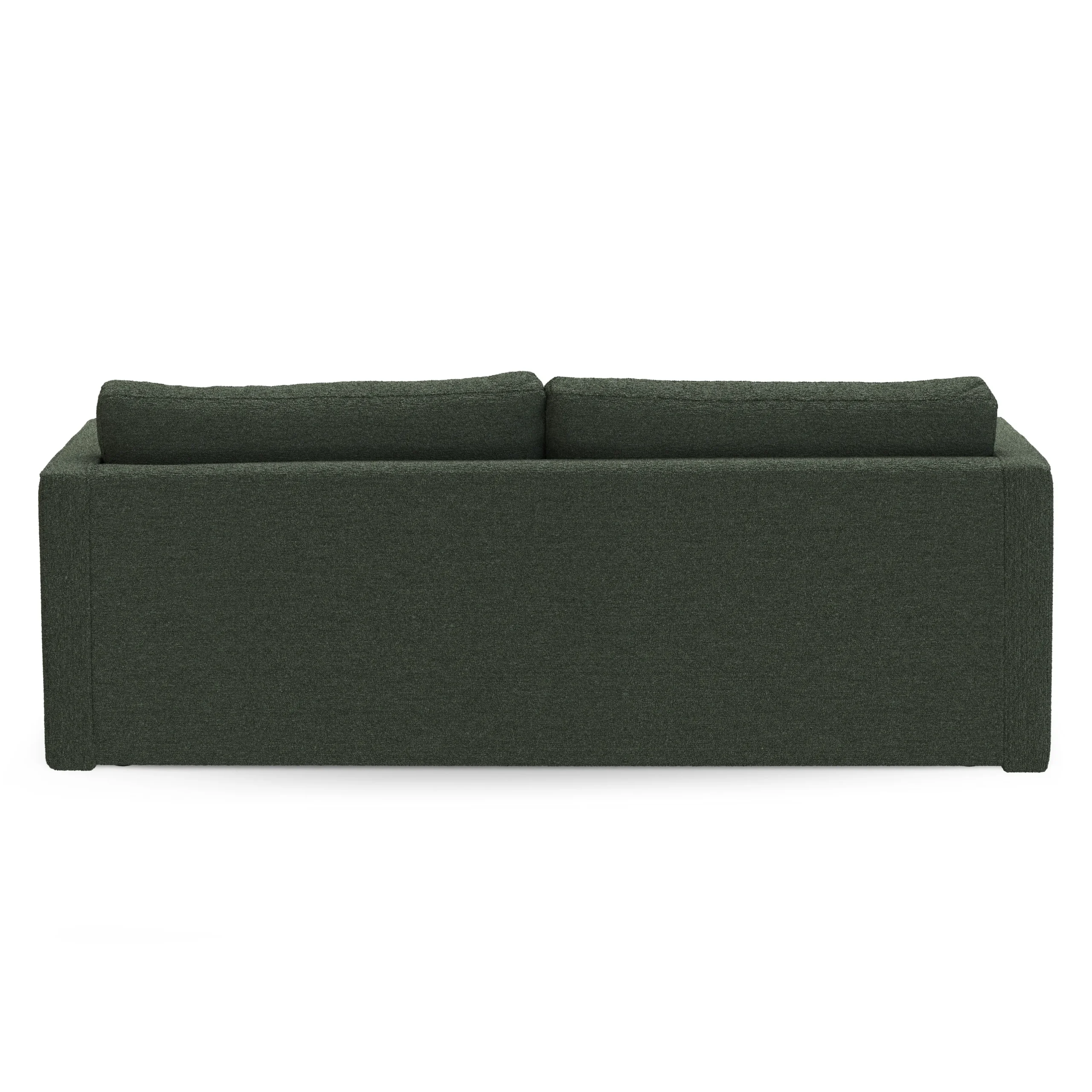 Sven 88_ Grounded Tufted Sofa - Green Wool Bouclé - Image 2