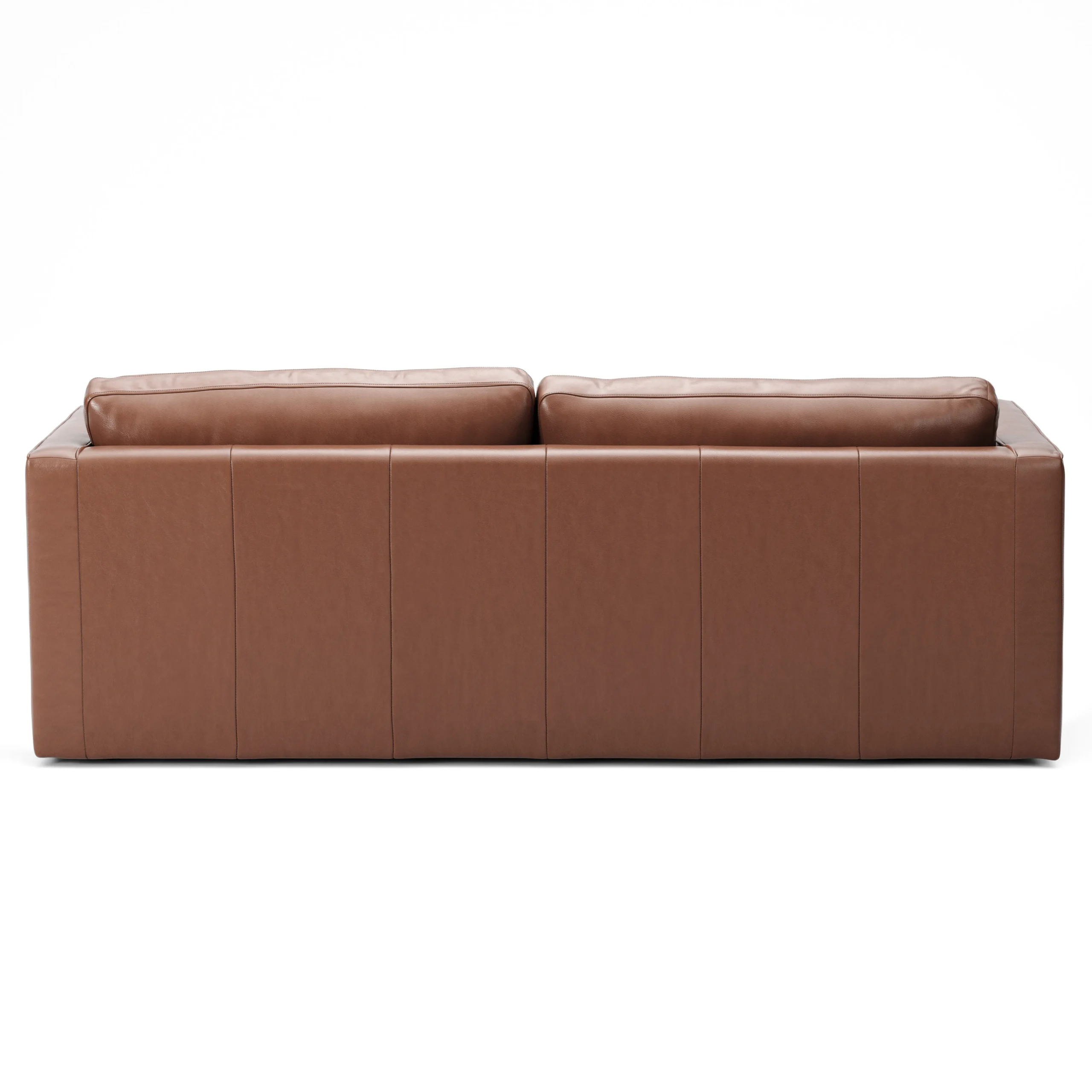 Sven 88_ Grounded Tufted Leather Sofa - Taos Brown - Image 2