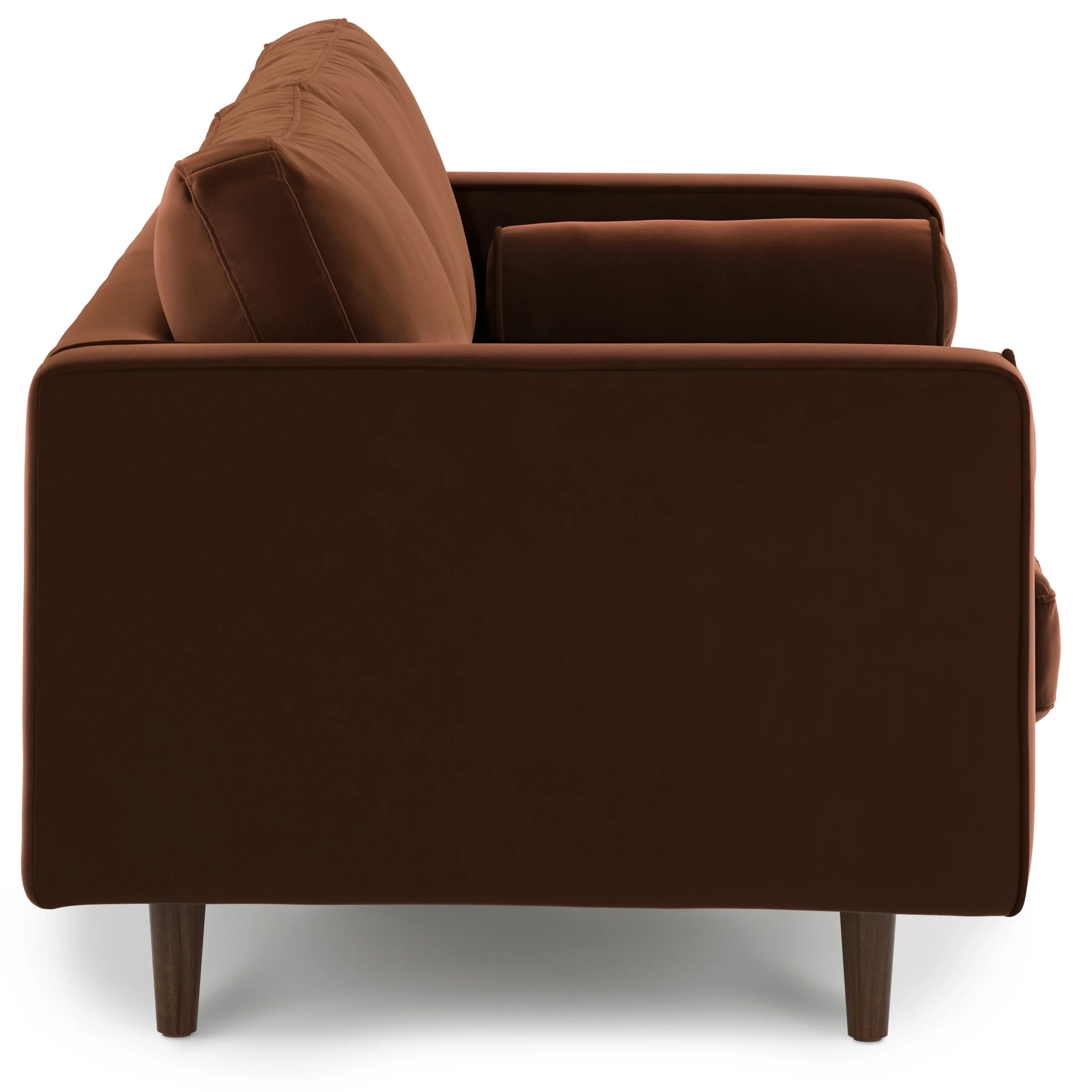 Sven 72_ Tufted Velvet Loveseat - Plush Pacific Brown - Image 2