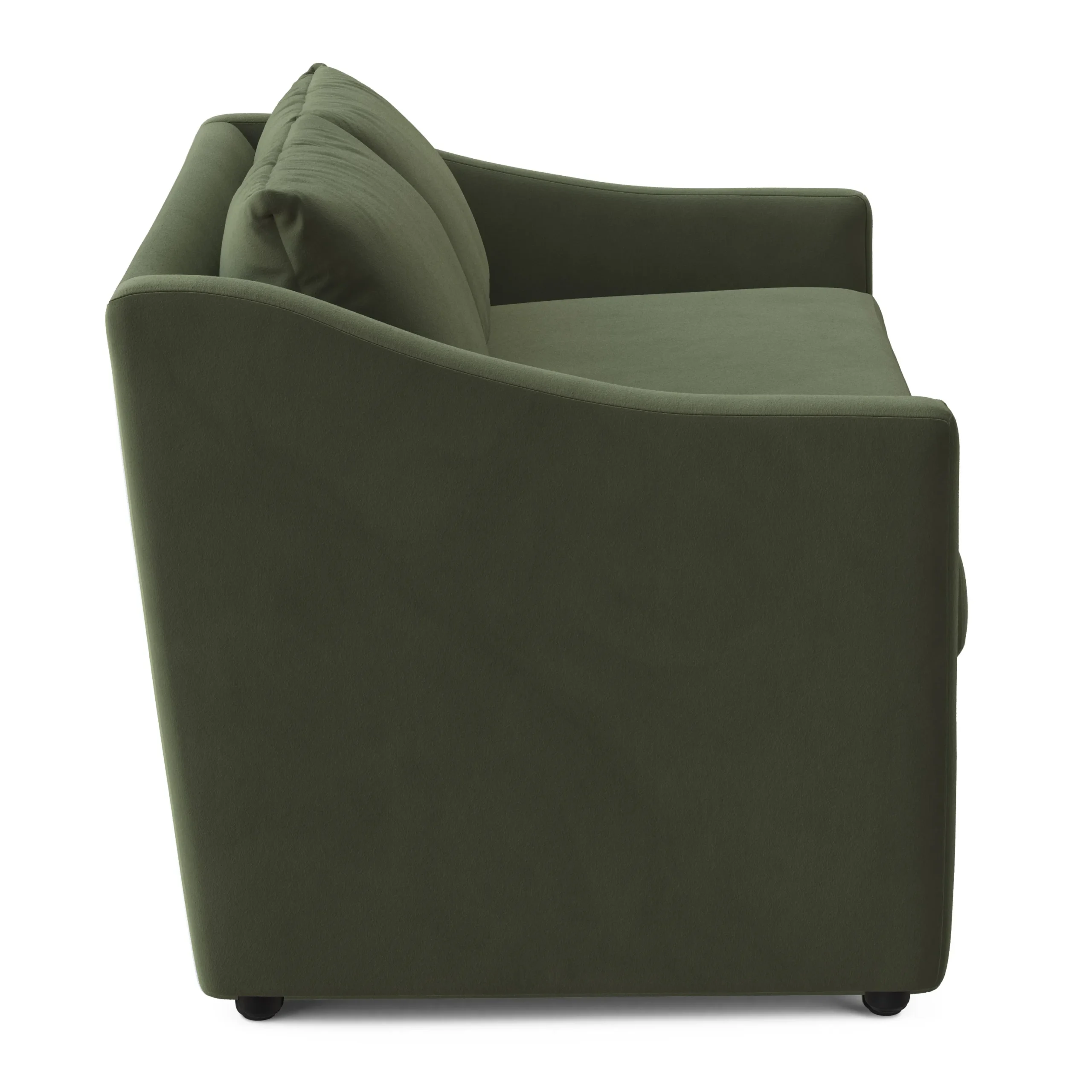 Landry 72_ Velvet Loveseat - Hale Fir Green - Image 4