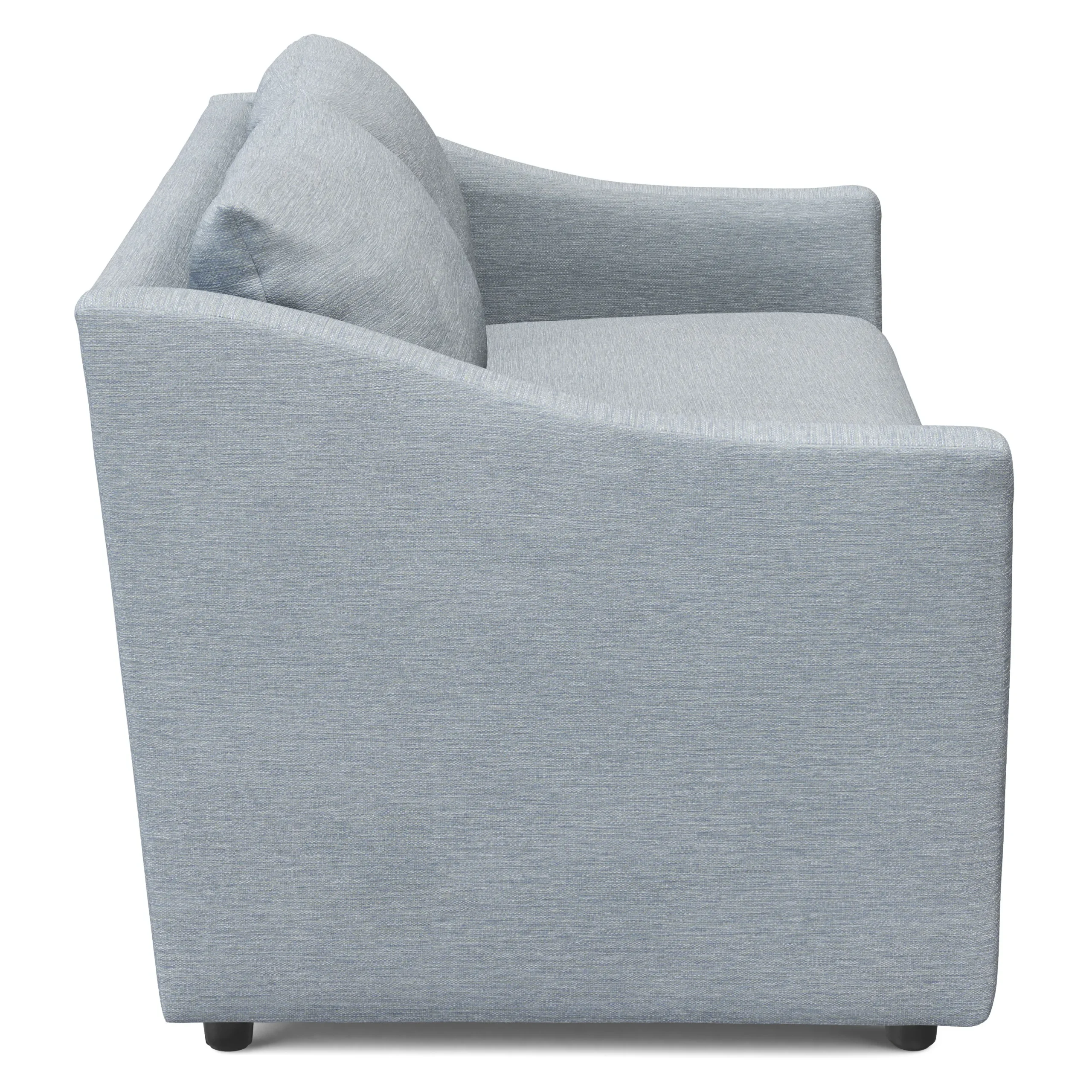Landry 84.5_ Sofa - Silver Light Blue - Image 4