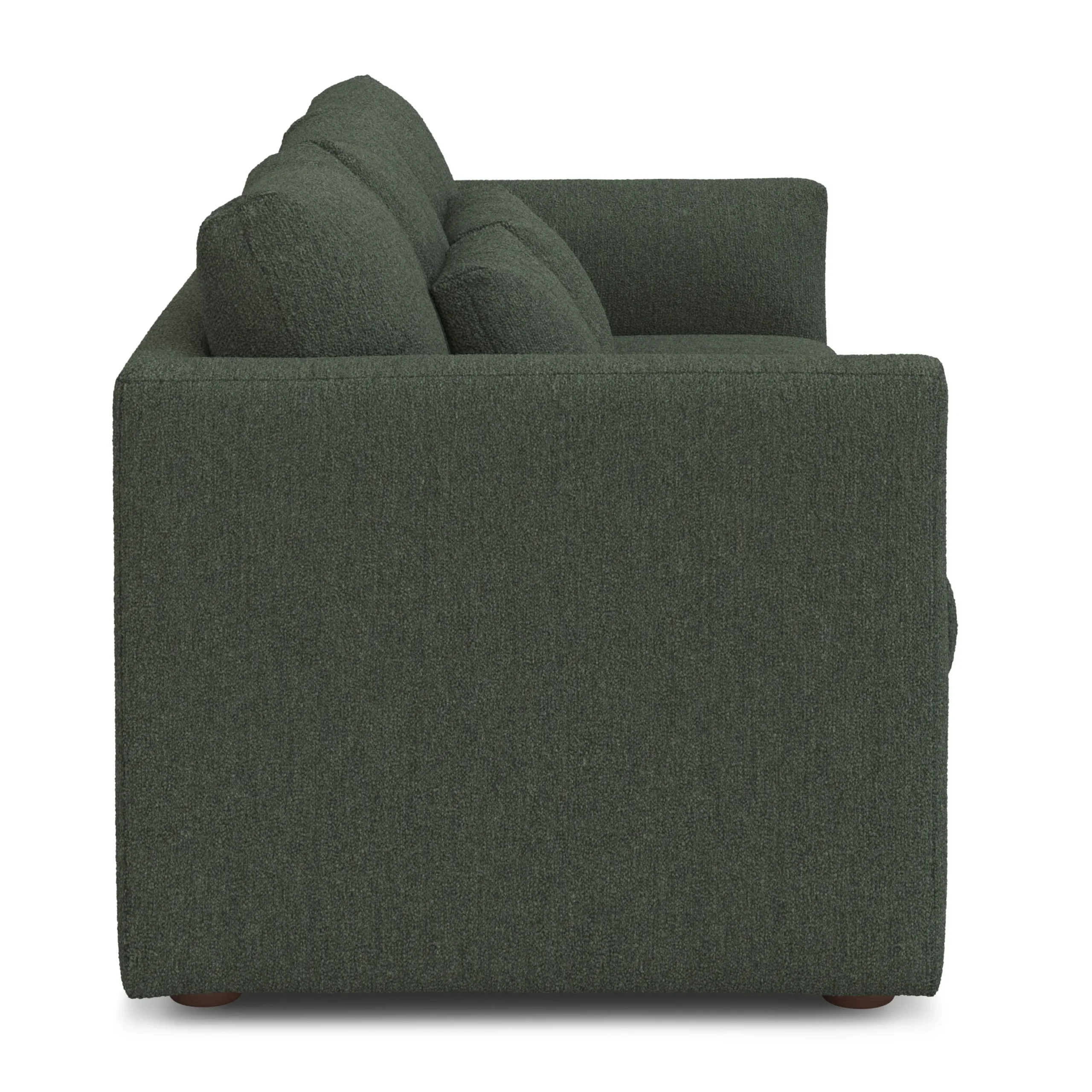 Marina 80_ Sofa - Green Wool Bouclé - Image 4