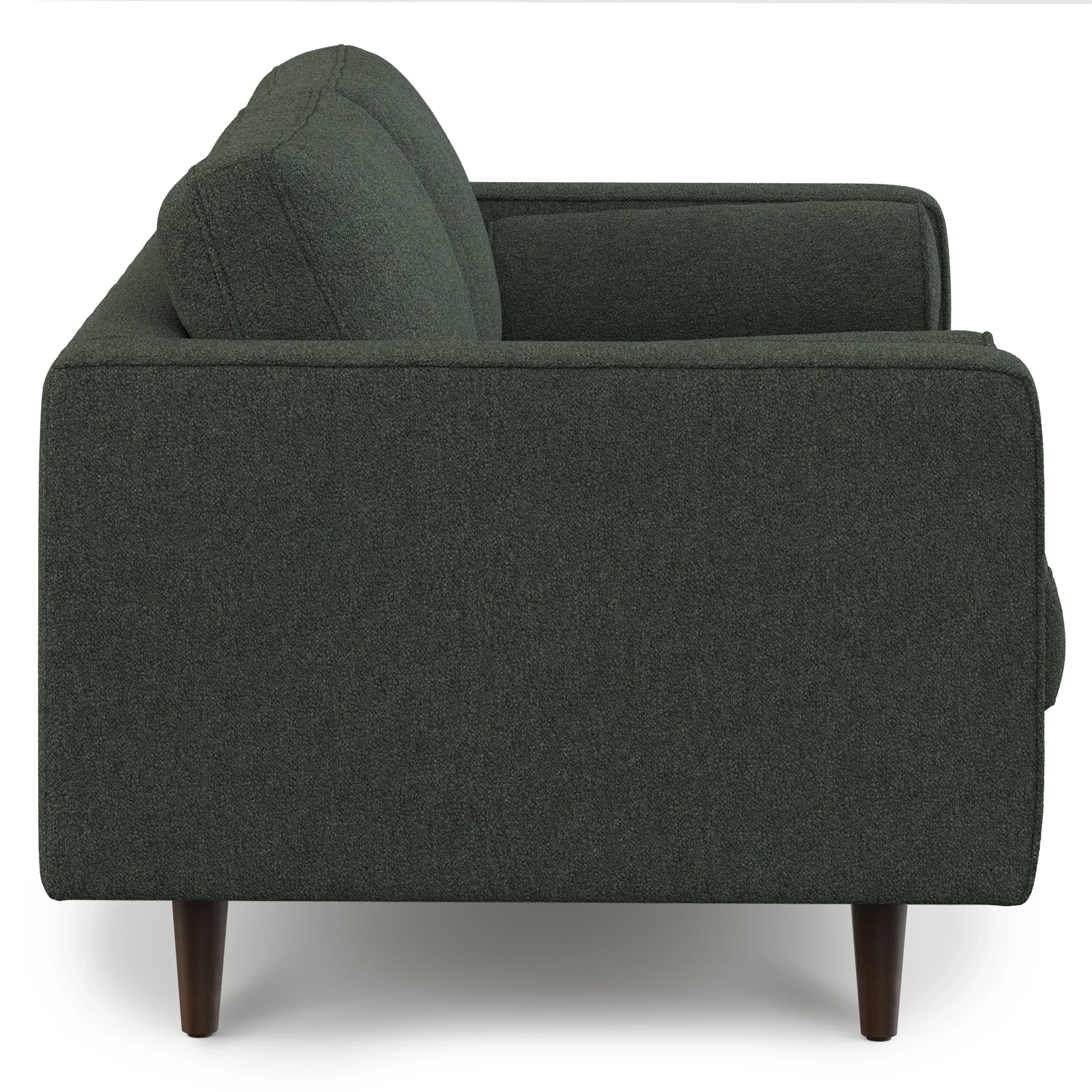 Sven 72_ Tufted Loveseat - Green Wool Bouclé - Image 6