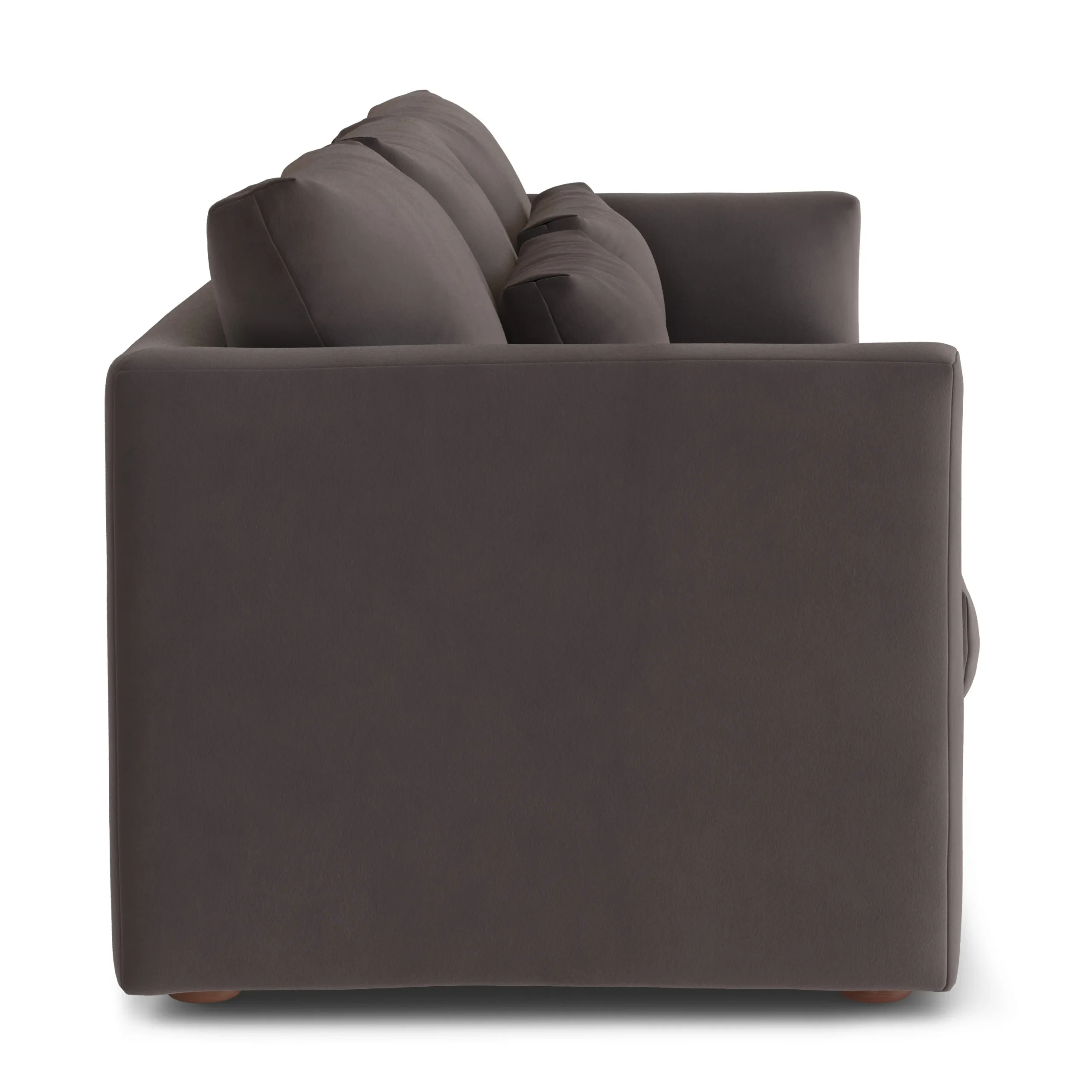 Marina 90_ Velvet Sofa - Hale Warm Gray - Image 4