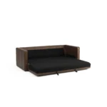 Sven 88_ Tufted Leather Sofa Bed - Charme Chocolat