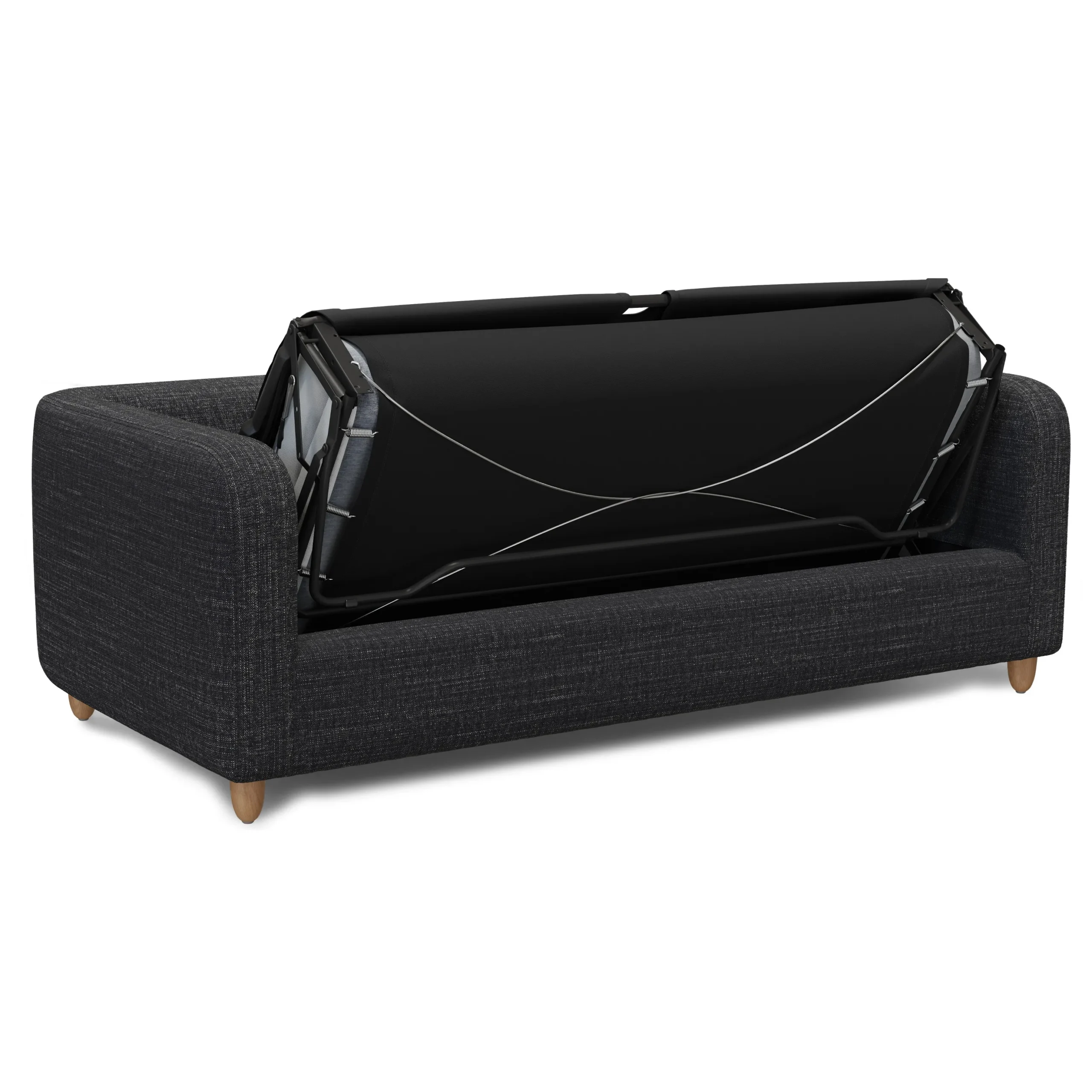 Vati 80_ Sofa Bed - Natural Oak and Napa Charcoal - Image 4