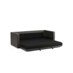 Sven 88_ Tufted Leather Sofa Bed - Charme Green