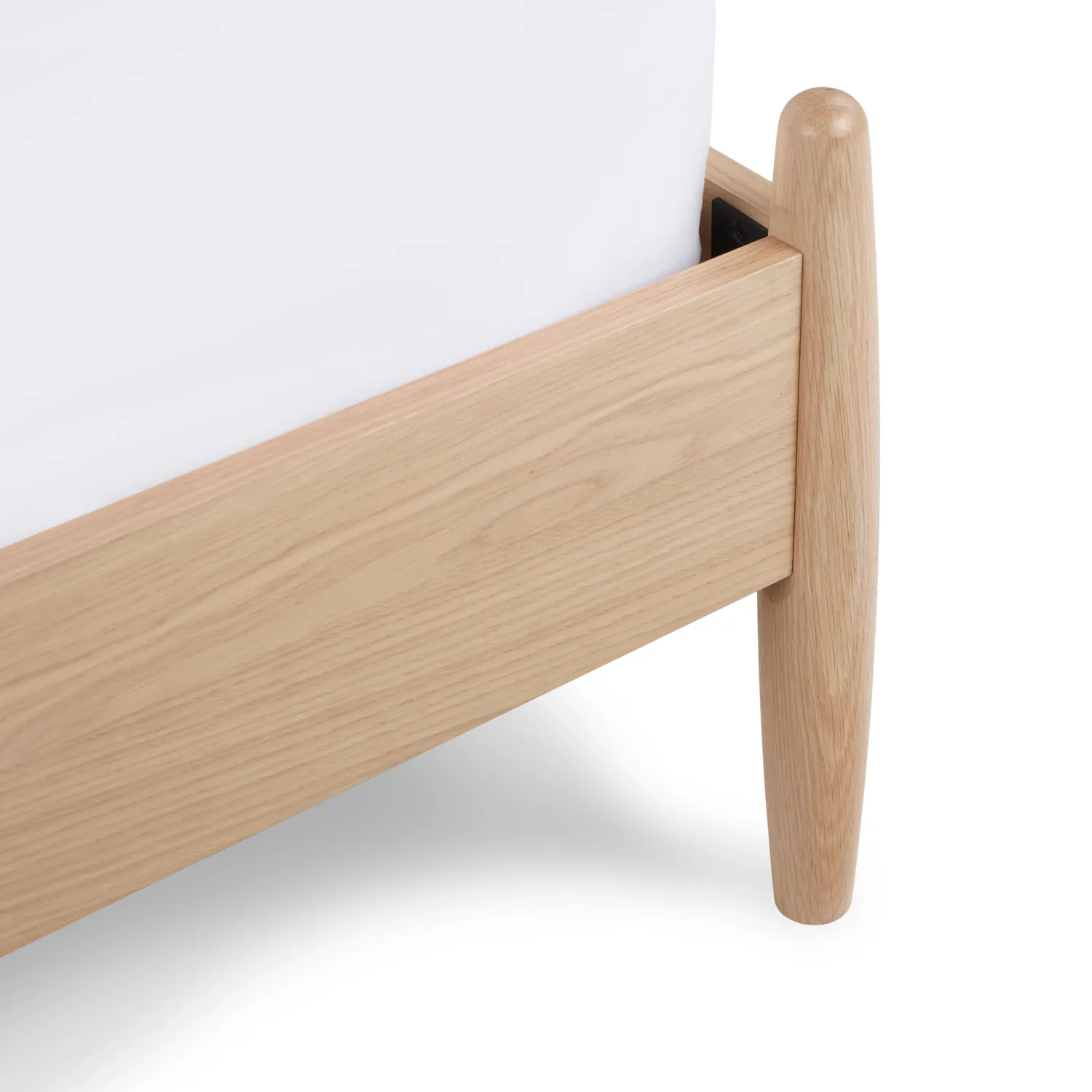 Lenia Twin Panel Bed - White Oak - Image 6