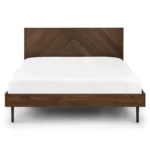 Nera Queen Low Profile Bed - Walnut