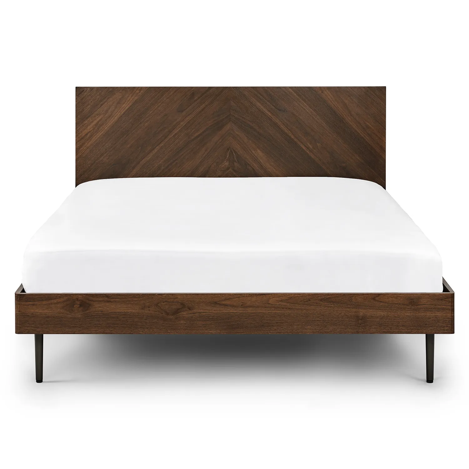 Nera Queen Low Profile Bed - Walnut - Image 9