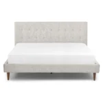 Sven King Tufted Bed - Birch Ivory