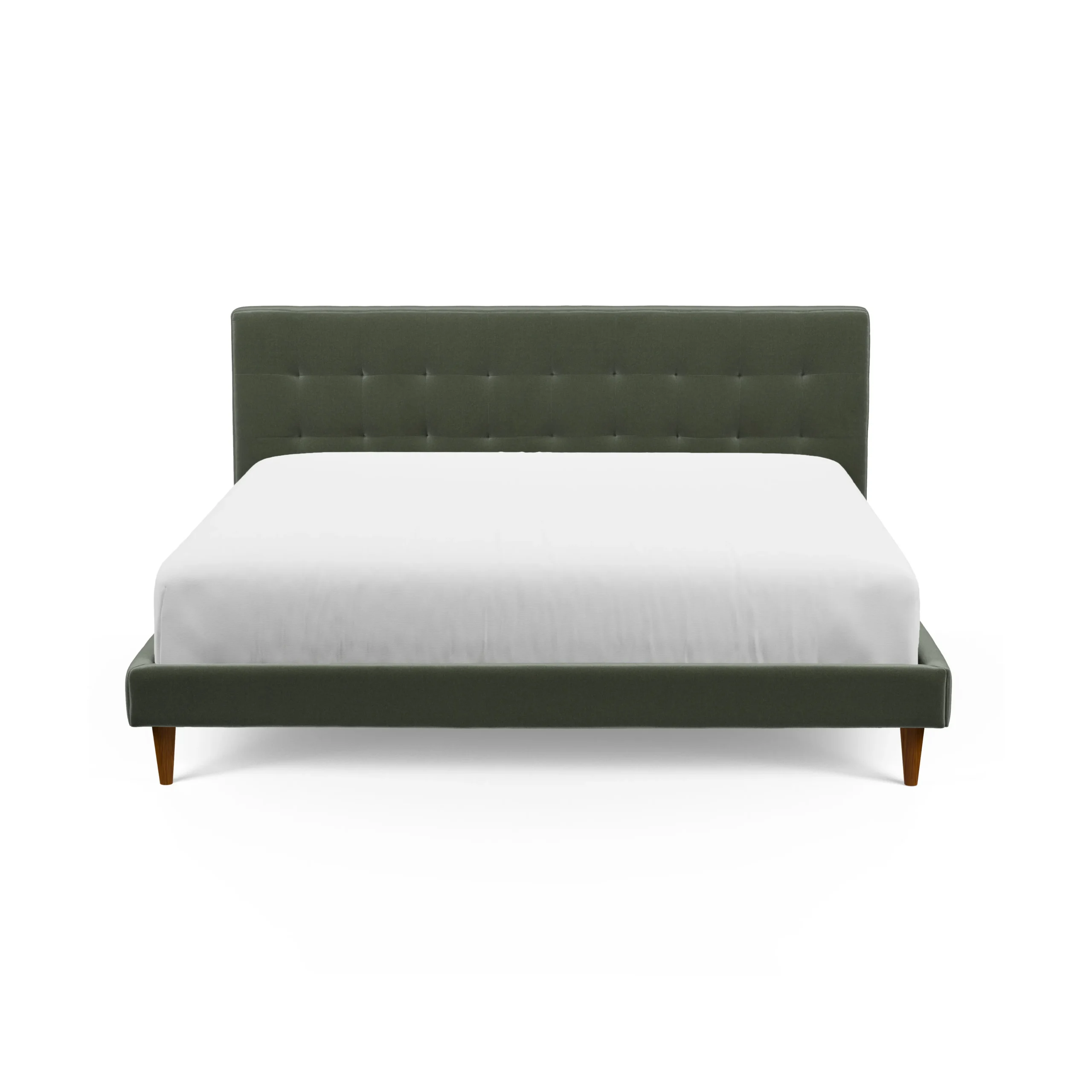 Sven King Tufted Velvet Bed - Plush Pacific Green - Image 7