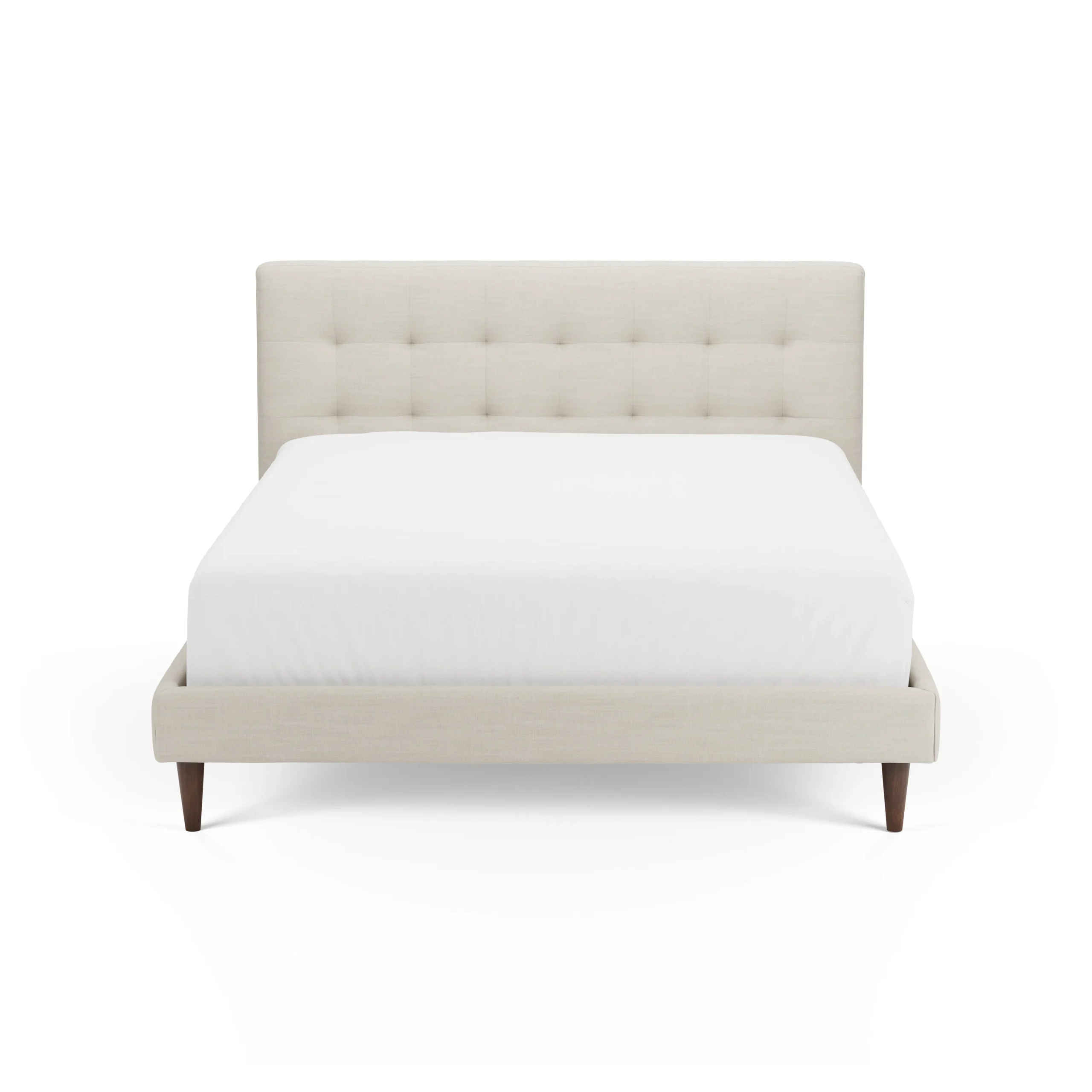 Sven Queen Tufted Bed - Biscuit Cream - Image 10