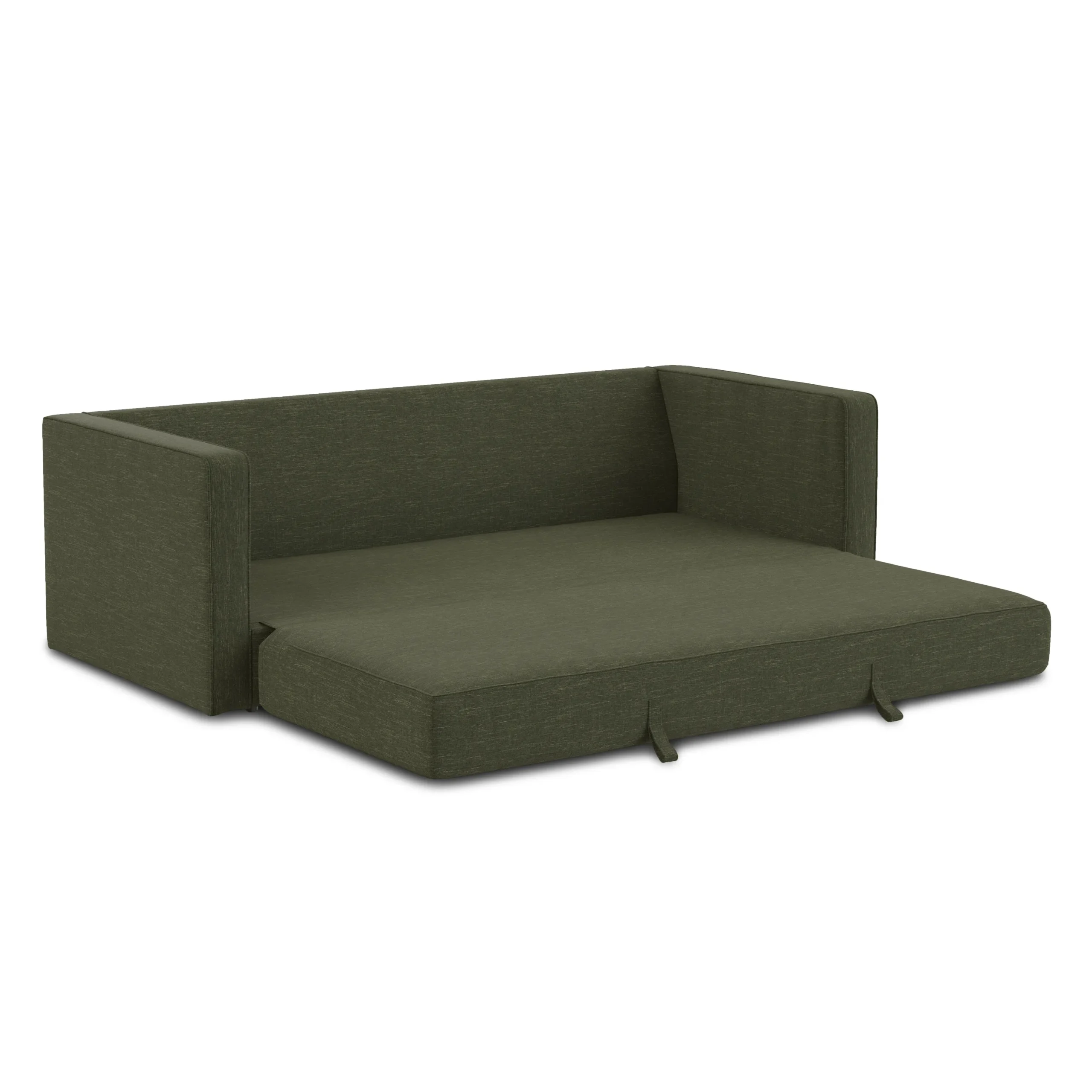 Sven 88_ Tufted Sofa Bed - Fir Green - Image 4
