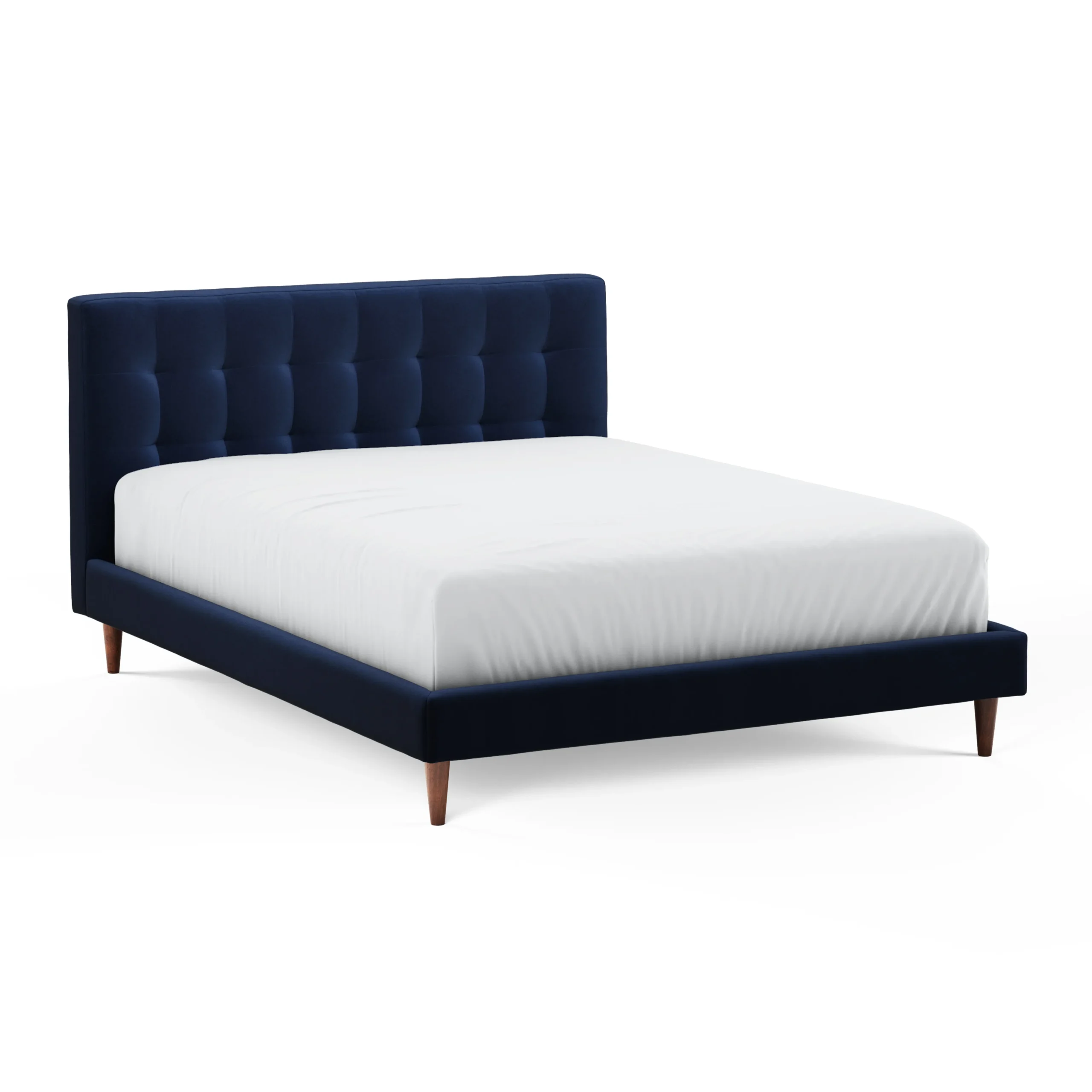 Sven Queen Tufted Velvet Bed - Plush Cascadia Blue - Image 9