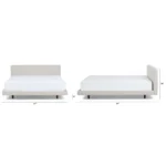 Tessu California King Low Profile Upholstered Bed - Clay Taupe
