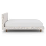 Tessu Full Low Profile Upholstered Bed - Napa White