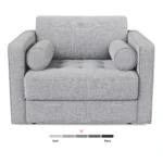 Sven 45.5_ Tufted Sleeper Chair - Stone Gray