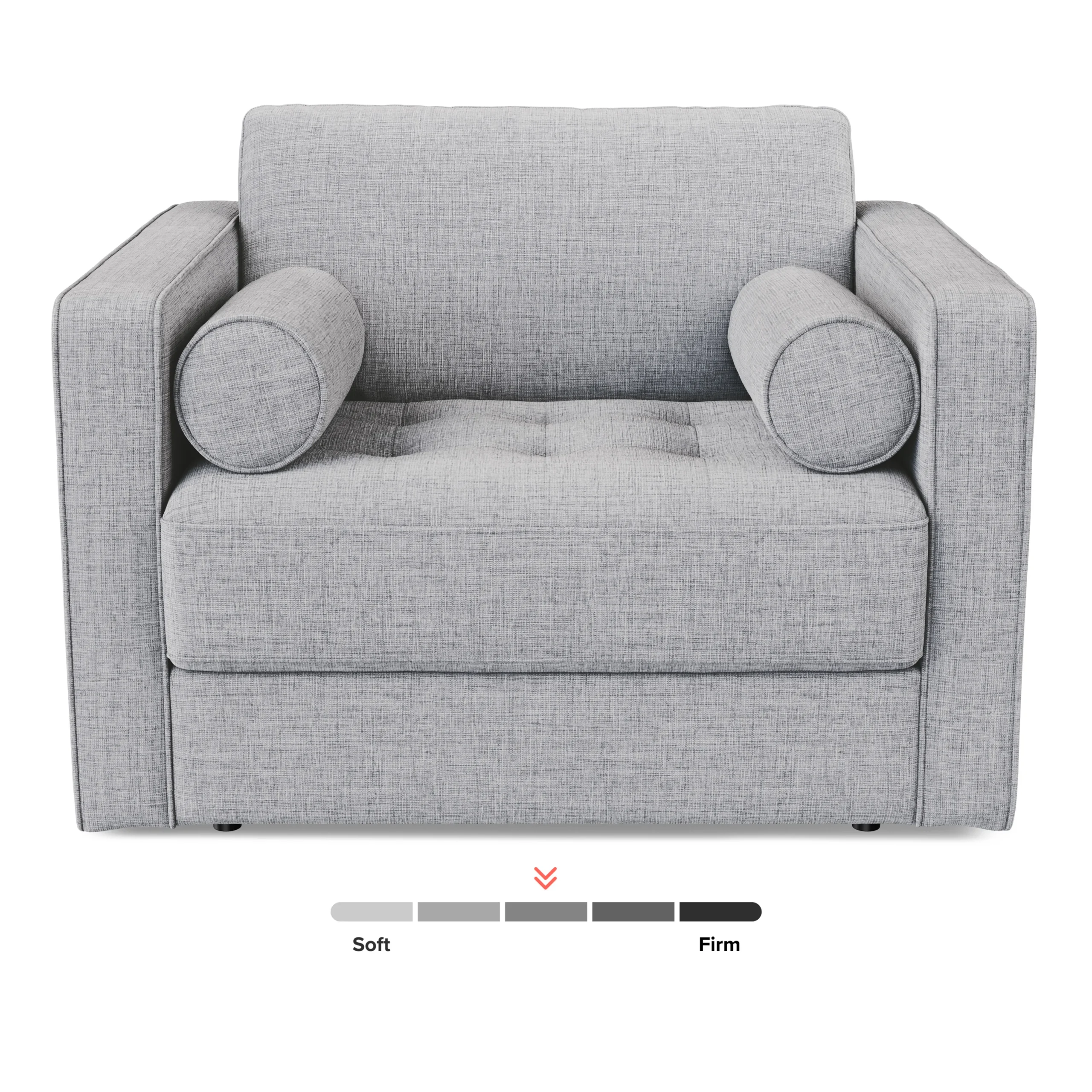Sven 45.5_ Tufted Sleeper Chair - Stone Gray - Image 12