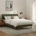 Tessu Full Low Profile Velvet Bed - Hale Fir Green