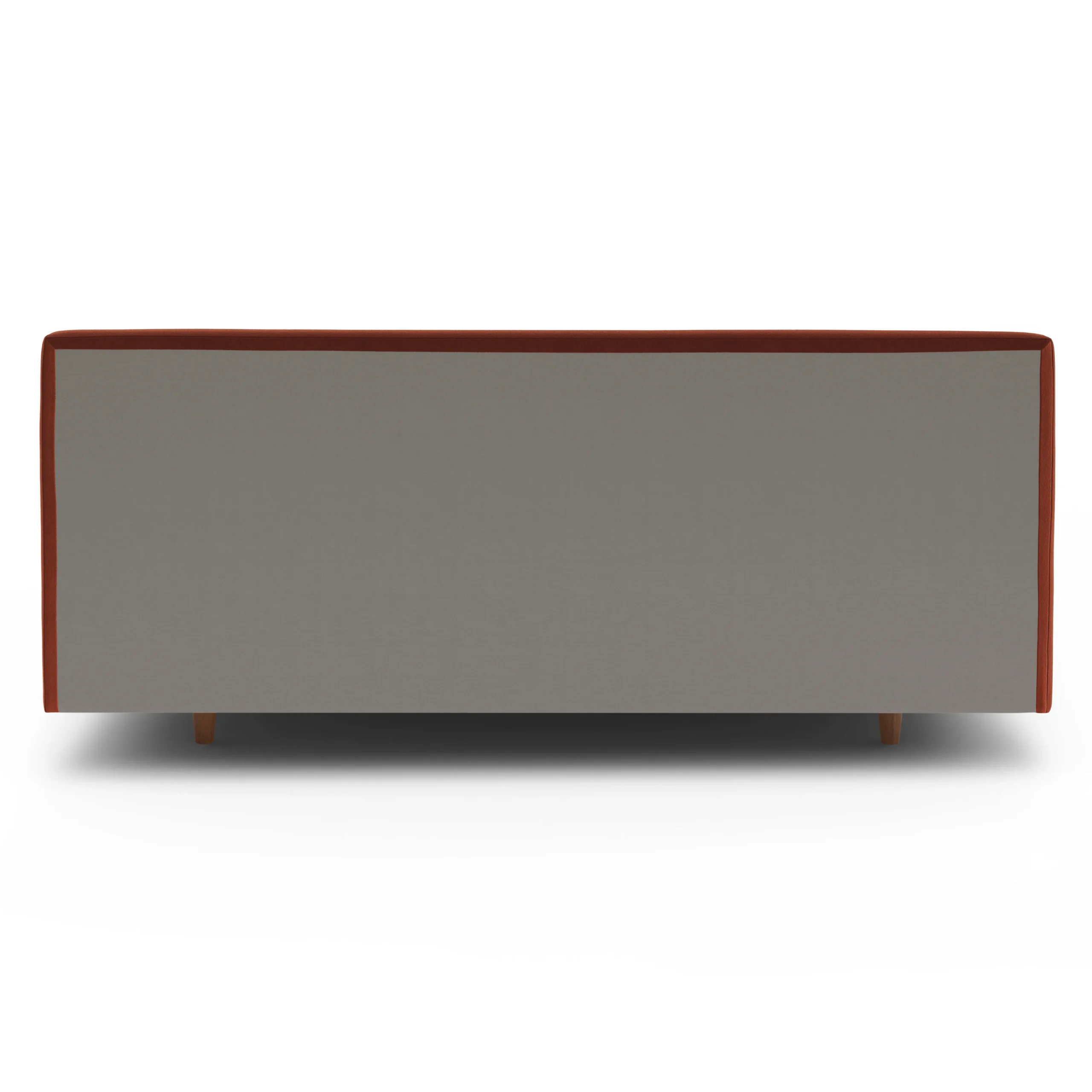 Tessu King Low Profile Velvet Bed - Hale Rust - Image 8