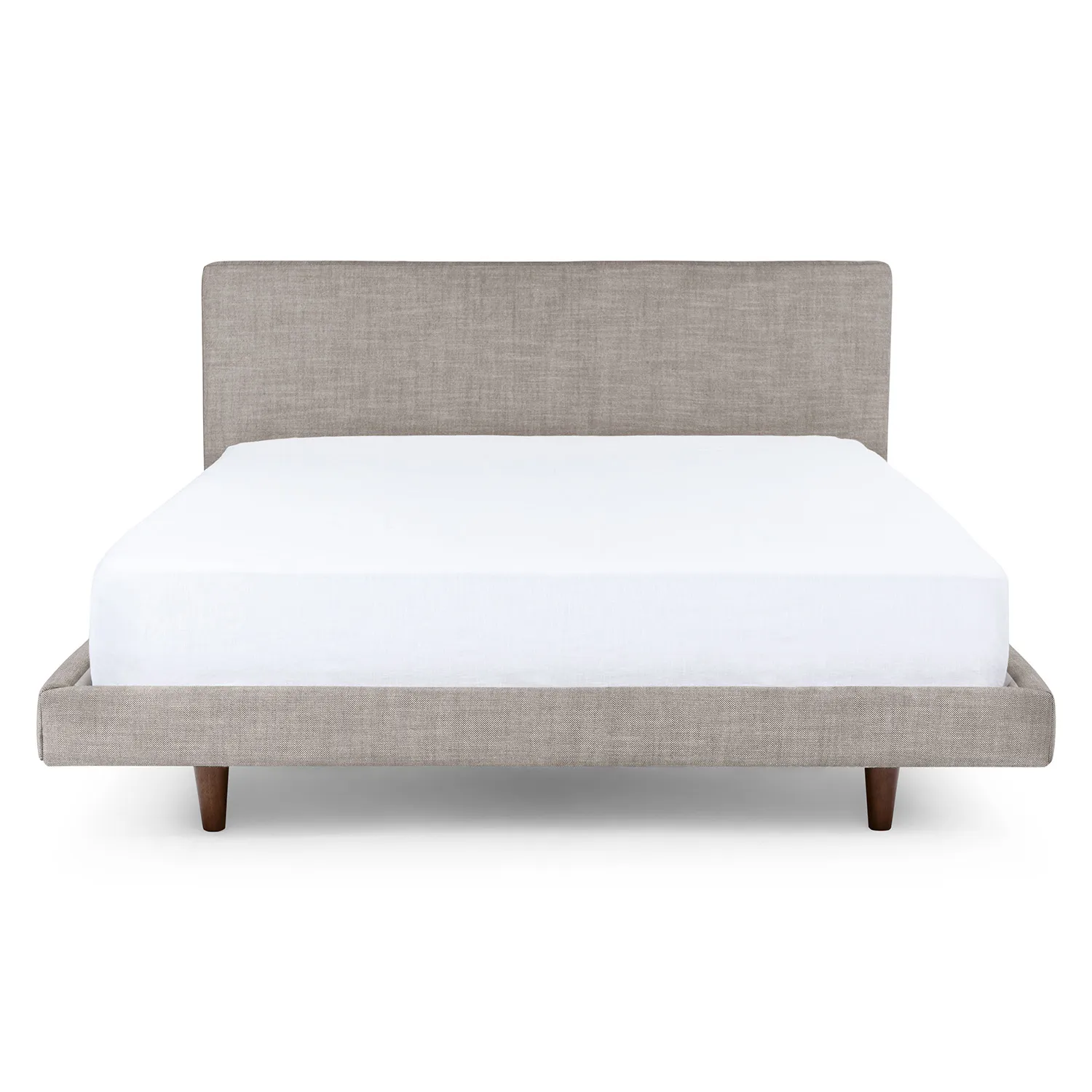 Tessu Queen Low Profile Upholstered Bed - Glaze Gray - Image 10