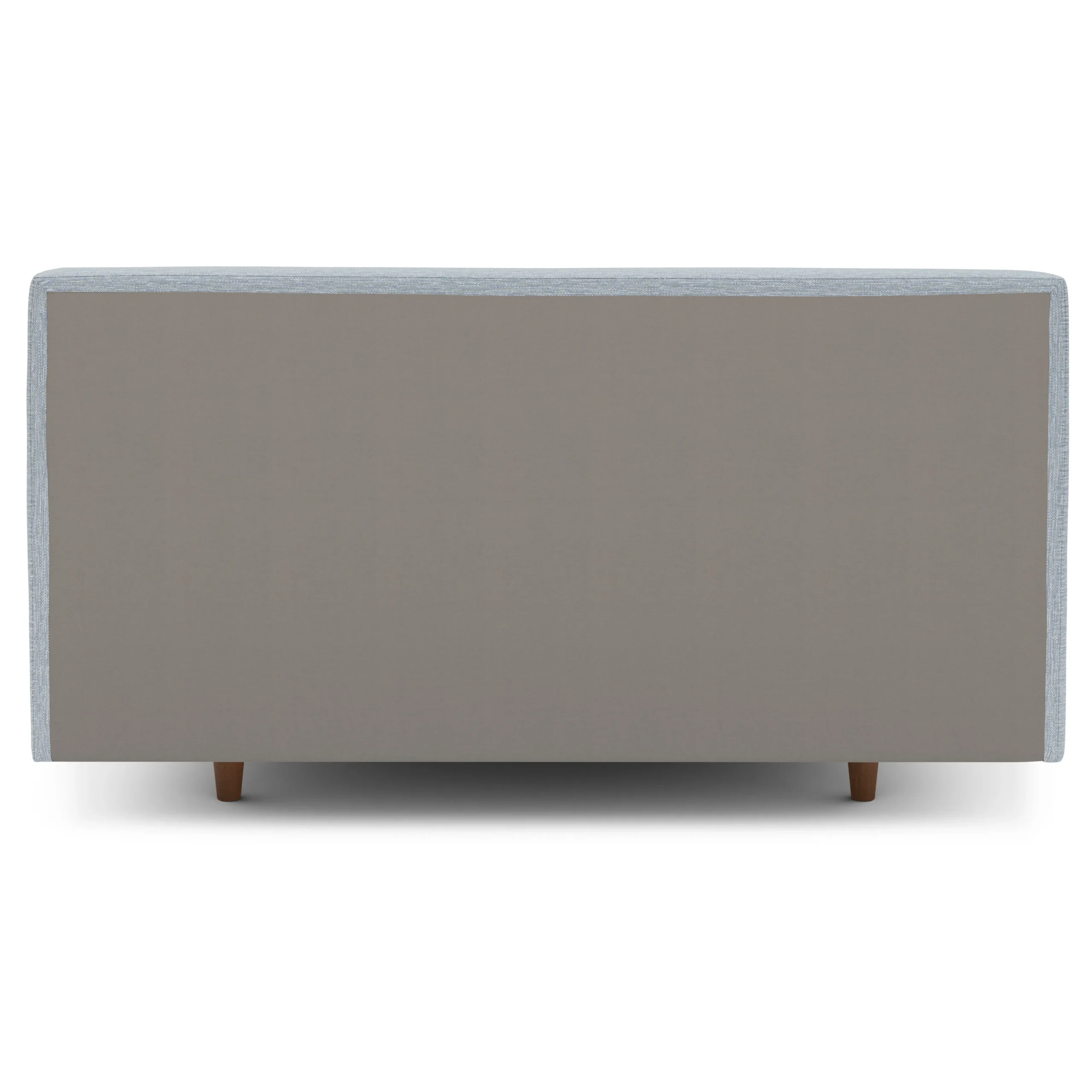 Tessu Queen Low Profile Upholstered Bed - Silver Light Blue - Image 8