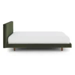 Tessu Queen Low Profile Velvet Bed - Hale Fir Green