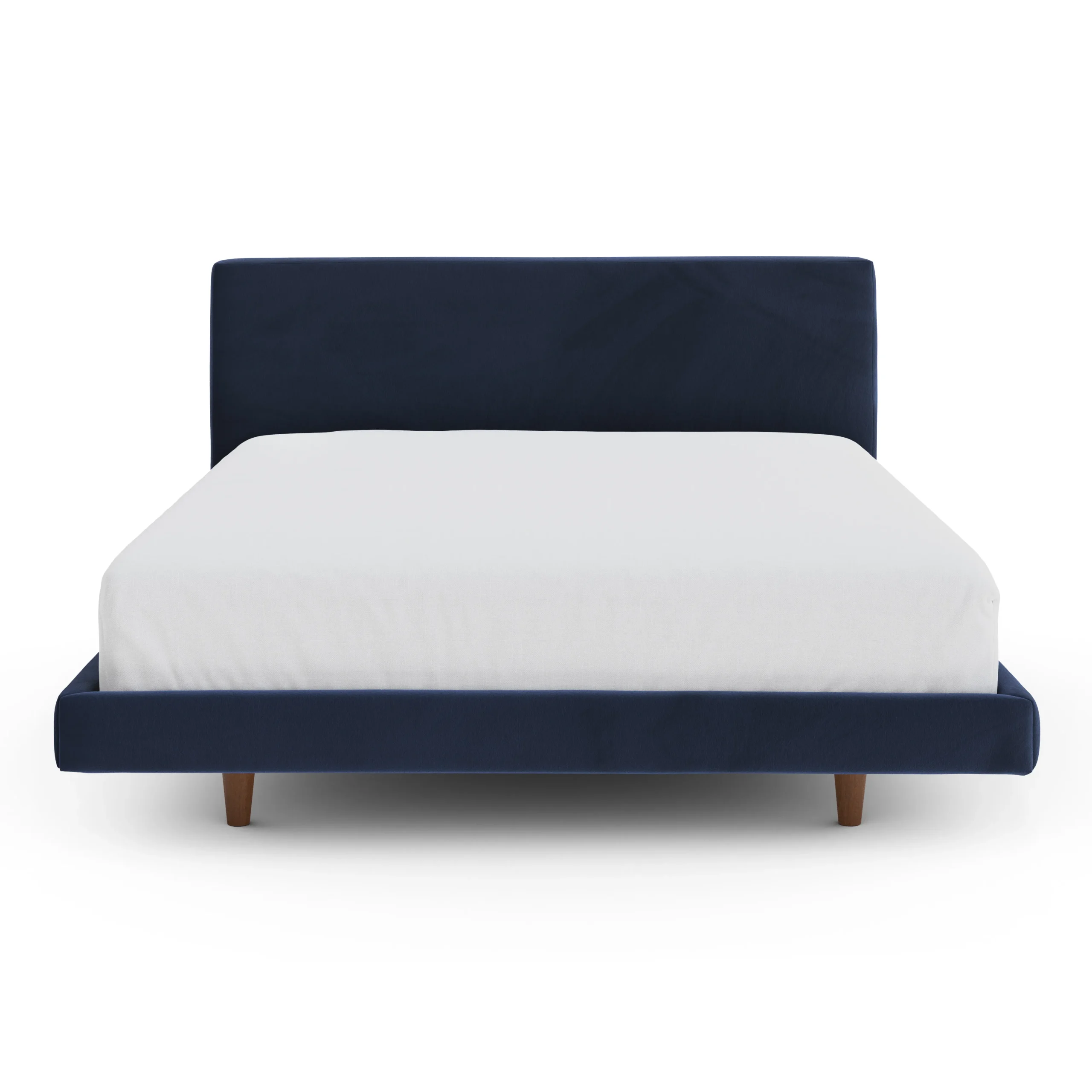 Tessu Queen Low Profile Velvet Bed - Hale Ink - Image 6
