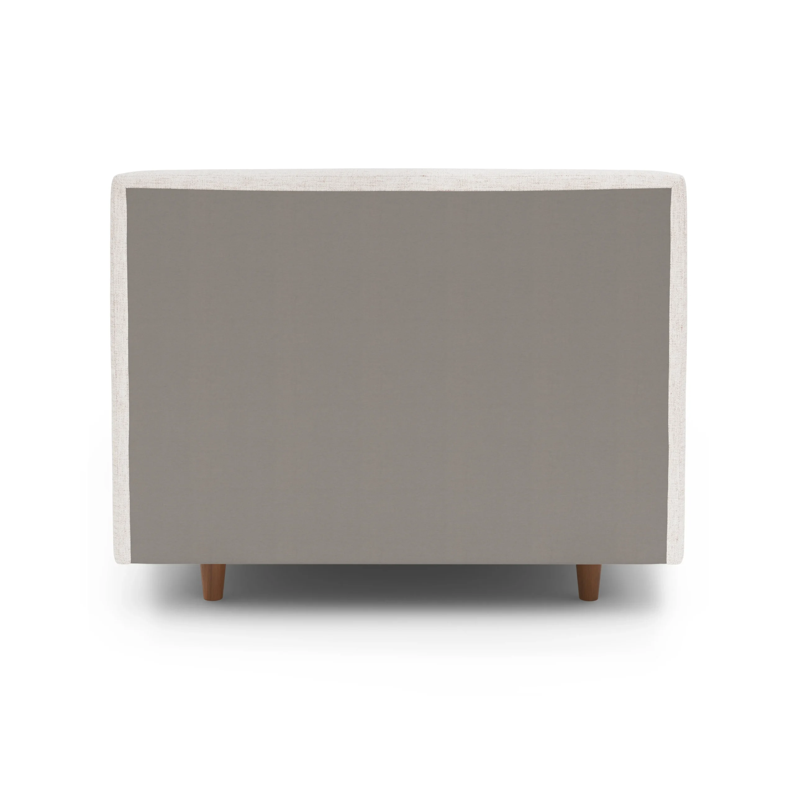 Tessu Twin Low Profile Upholstered Bed - Napa White - Image 7