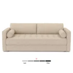Sven 88_ Tufted Sofa Bed - Ratine Buff