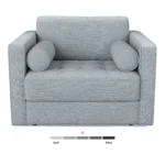 Sven 45.5_ Tufted Sleeper Chair - Silver Light Blue