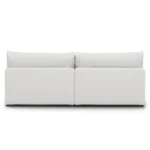 Beta 79_ Armless Modular Sofa - Quartz White