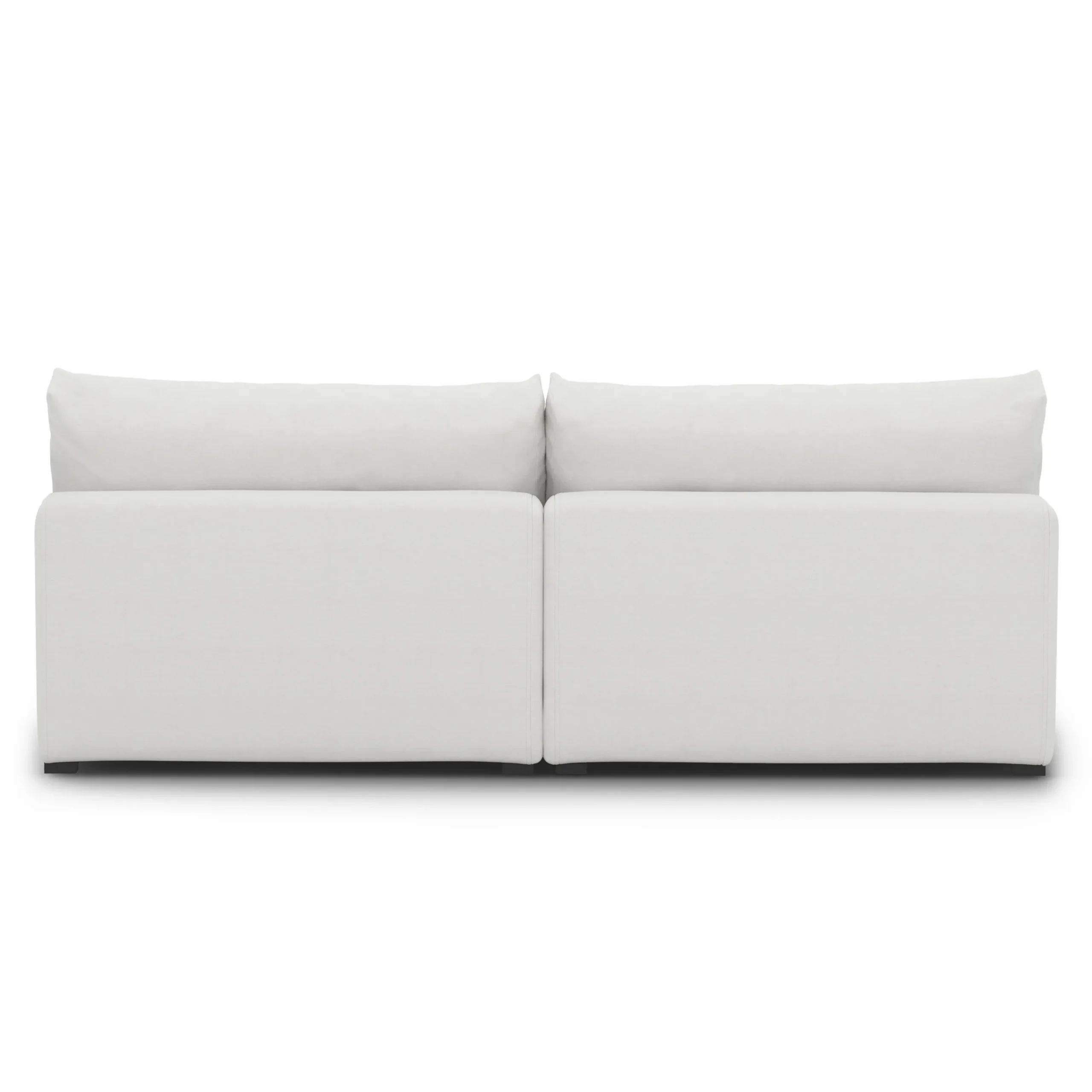 Beta 79_ Armless Modular Sofa - Quartz White - Image 9