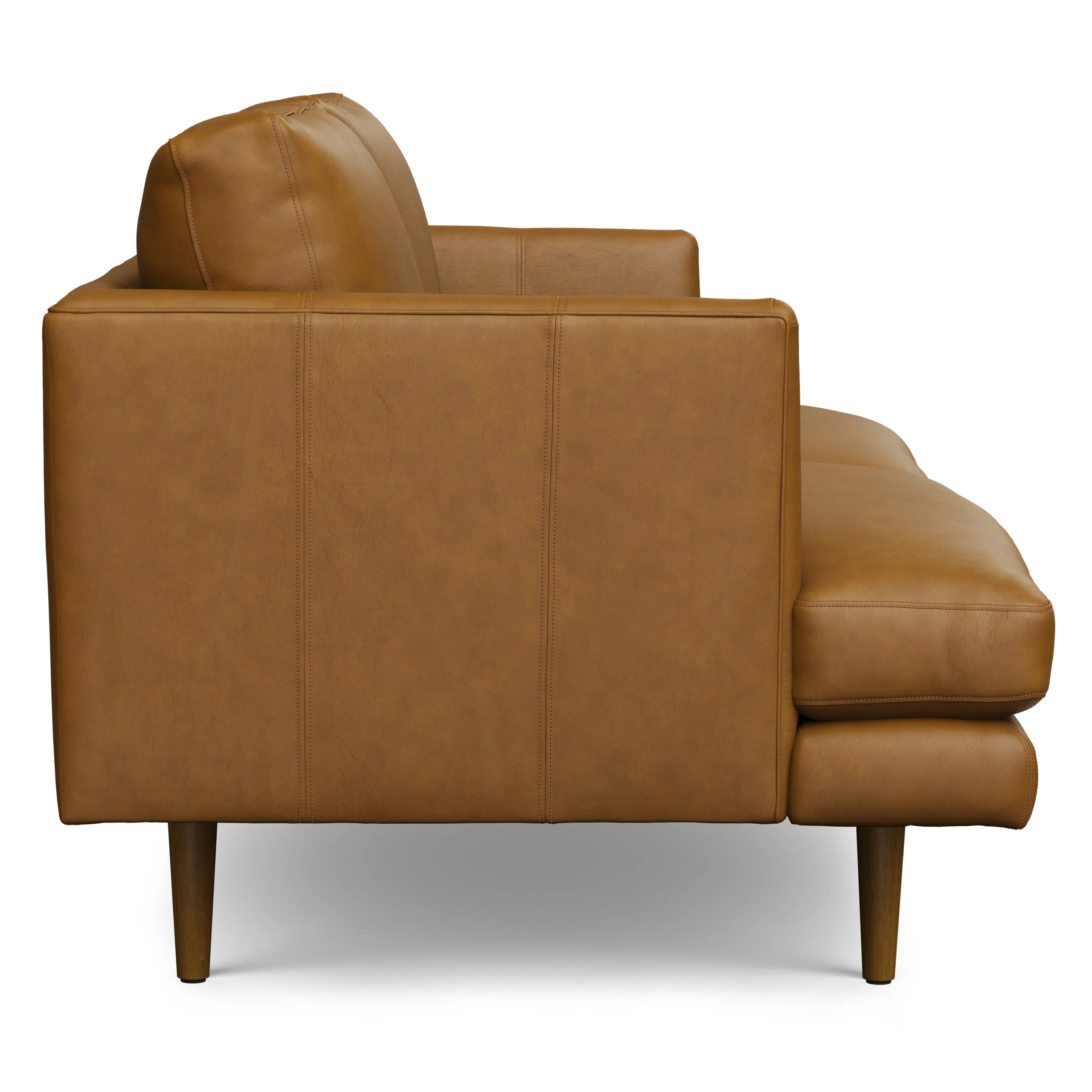 Burrard 67_ Leather Loveseat - Bella Caramel - Image 5