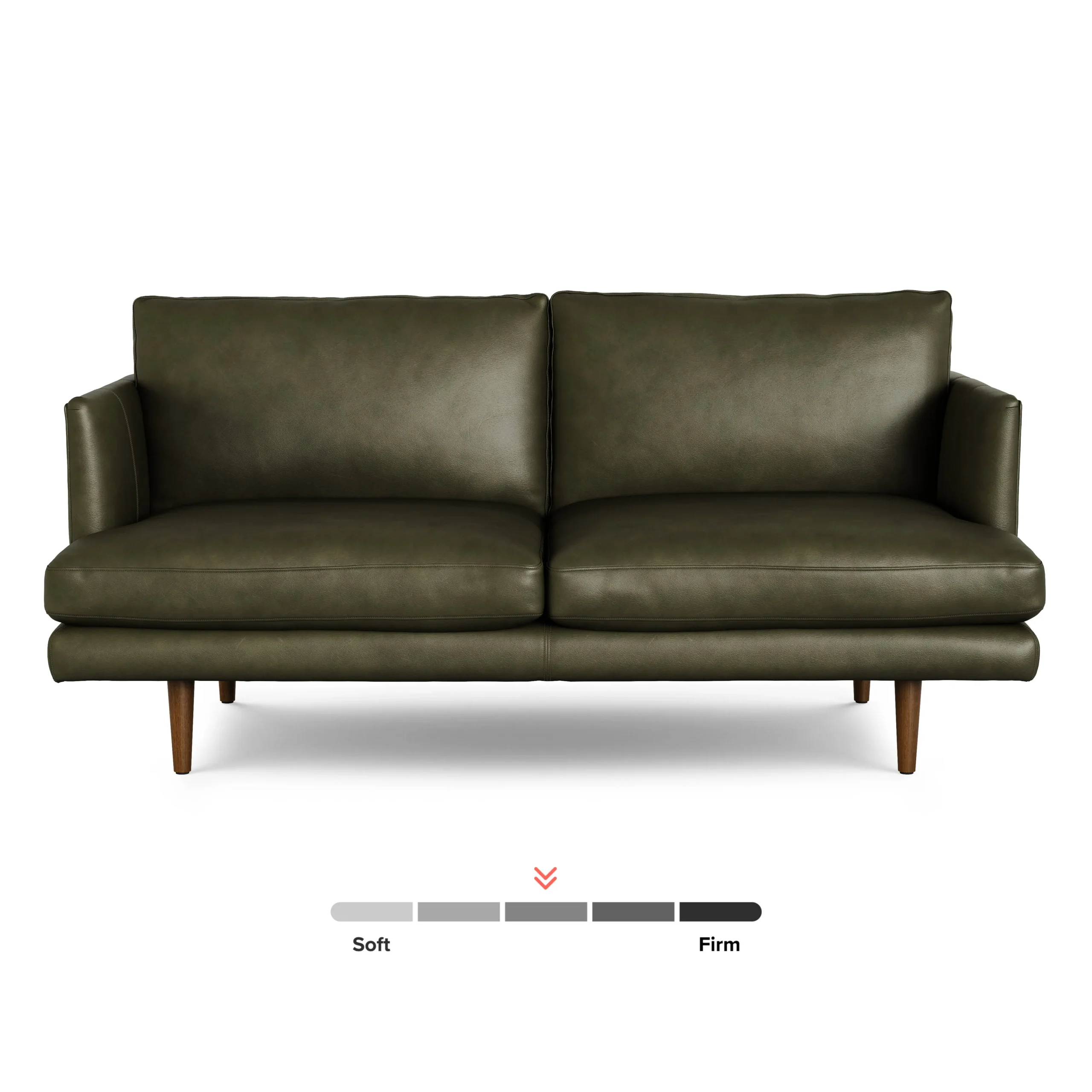 Burrard 67_ Leather Loveseat - Charme Green - Image 9