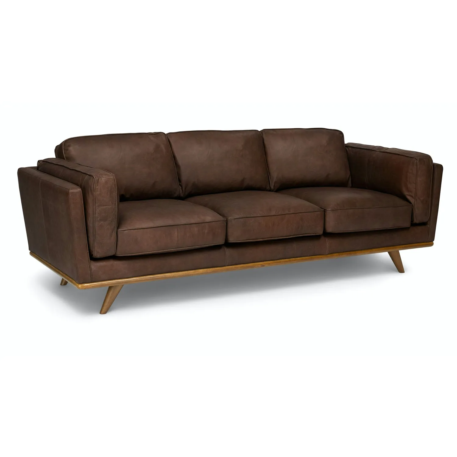 Timber 90_ Leather Sofa - Charme Chocolat - Image 12