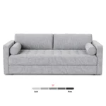 Sven 88_ Tufted Sofa Bed - Stone Gray