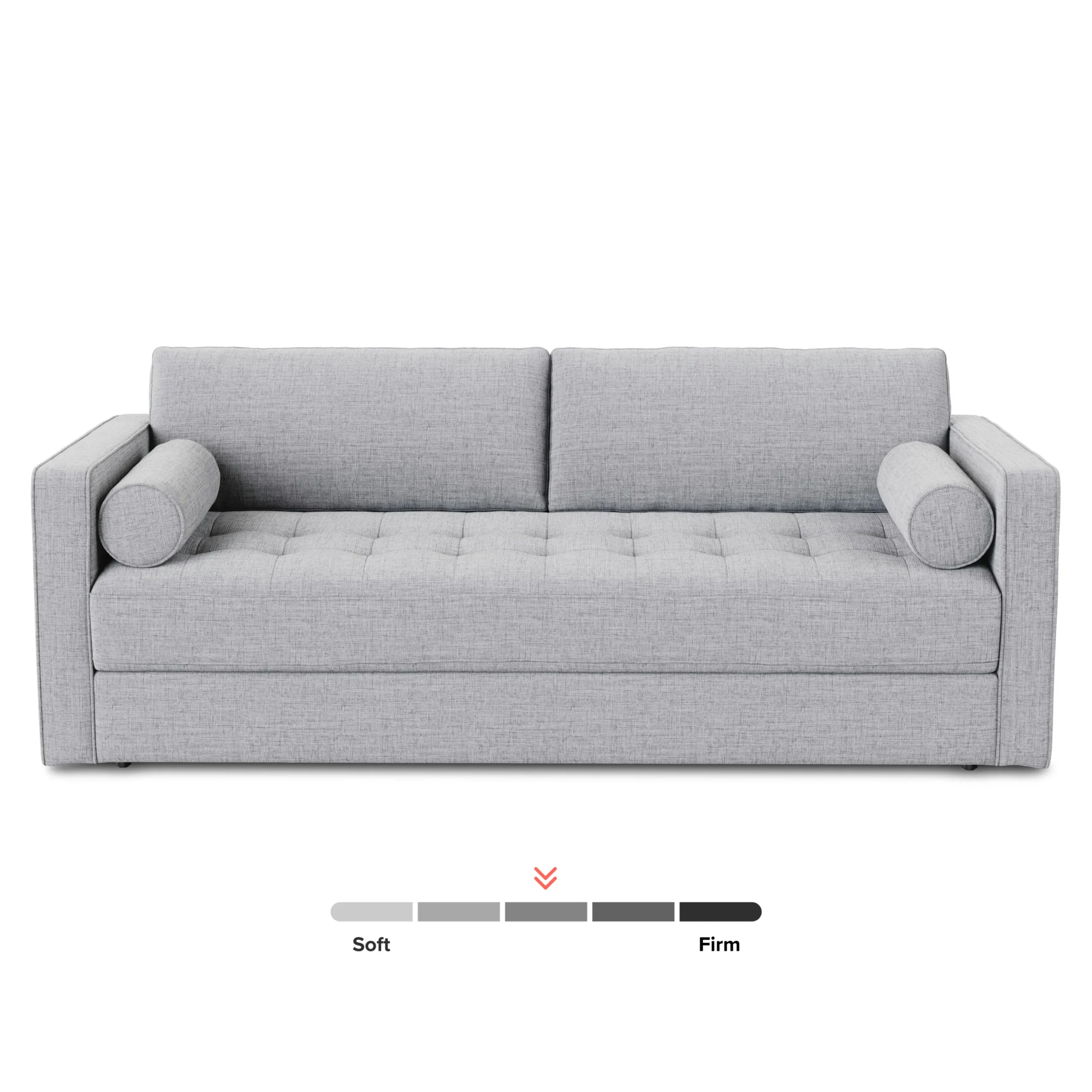 Sven 88_ Tufted Sofa Bed - Stone Gray - Image 5