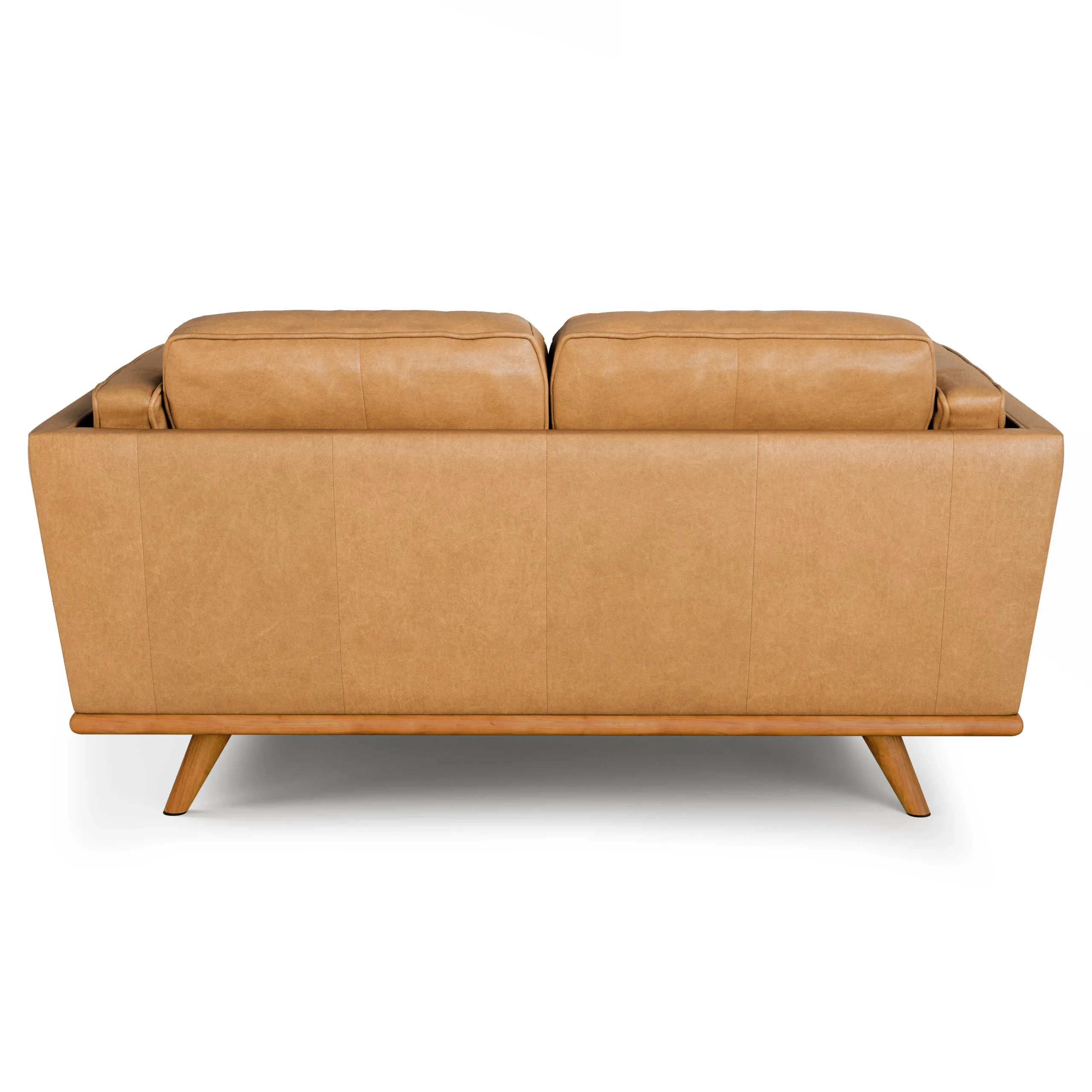 Timber 66.5_ Leather Loveseat - Charme Tan - Image 11