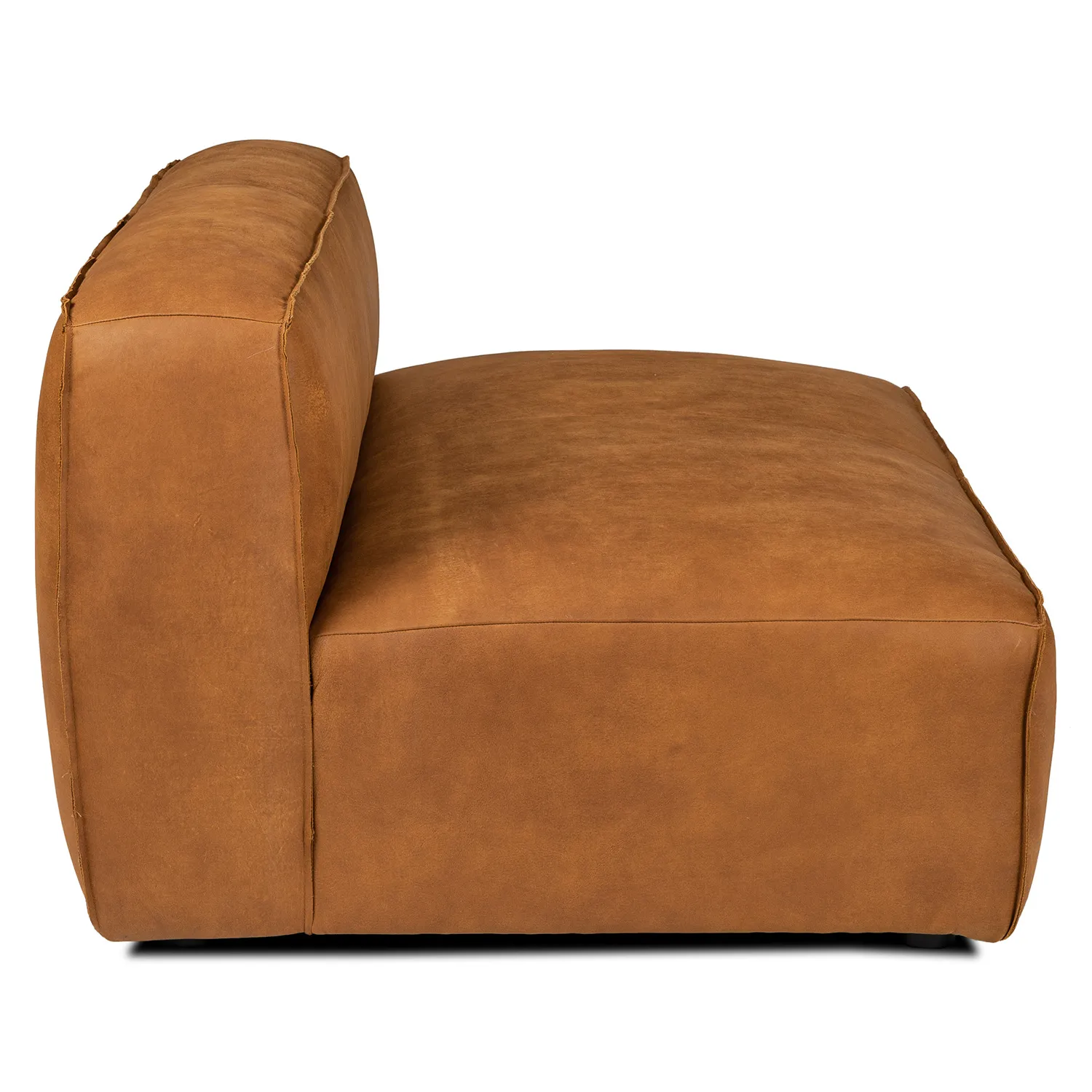Cigar 56_ Leather Loveseat - Rawhide Tan - Image 5