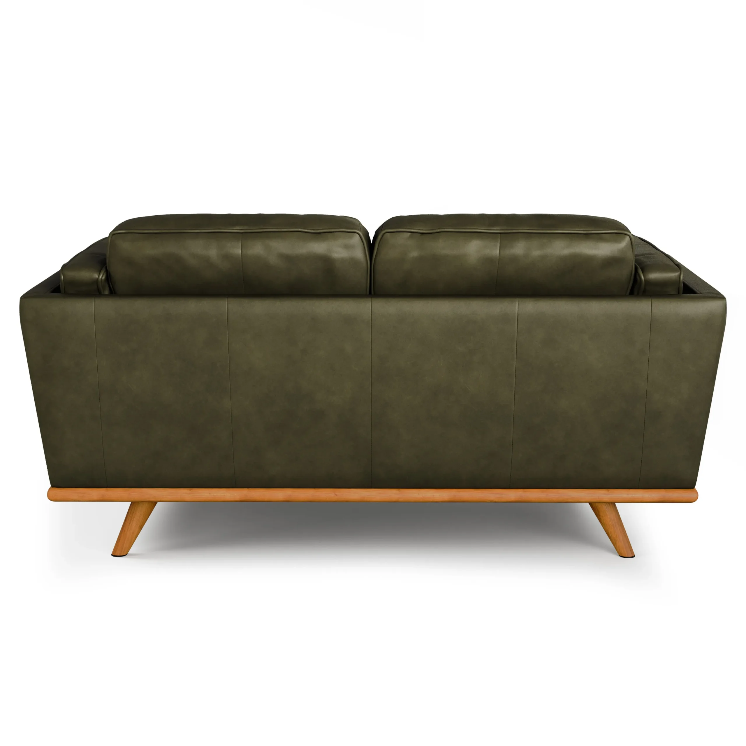 Timber 66.5_ Leather Loveseat - Charme Green - Image 11