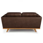 Timber 66.5_ Leather Loveseat - Charme Chocolat