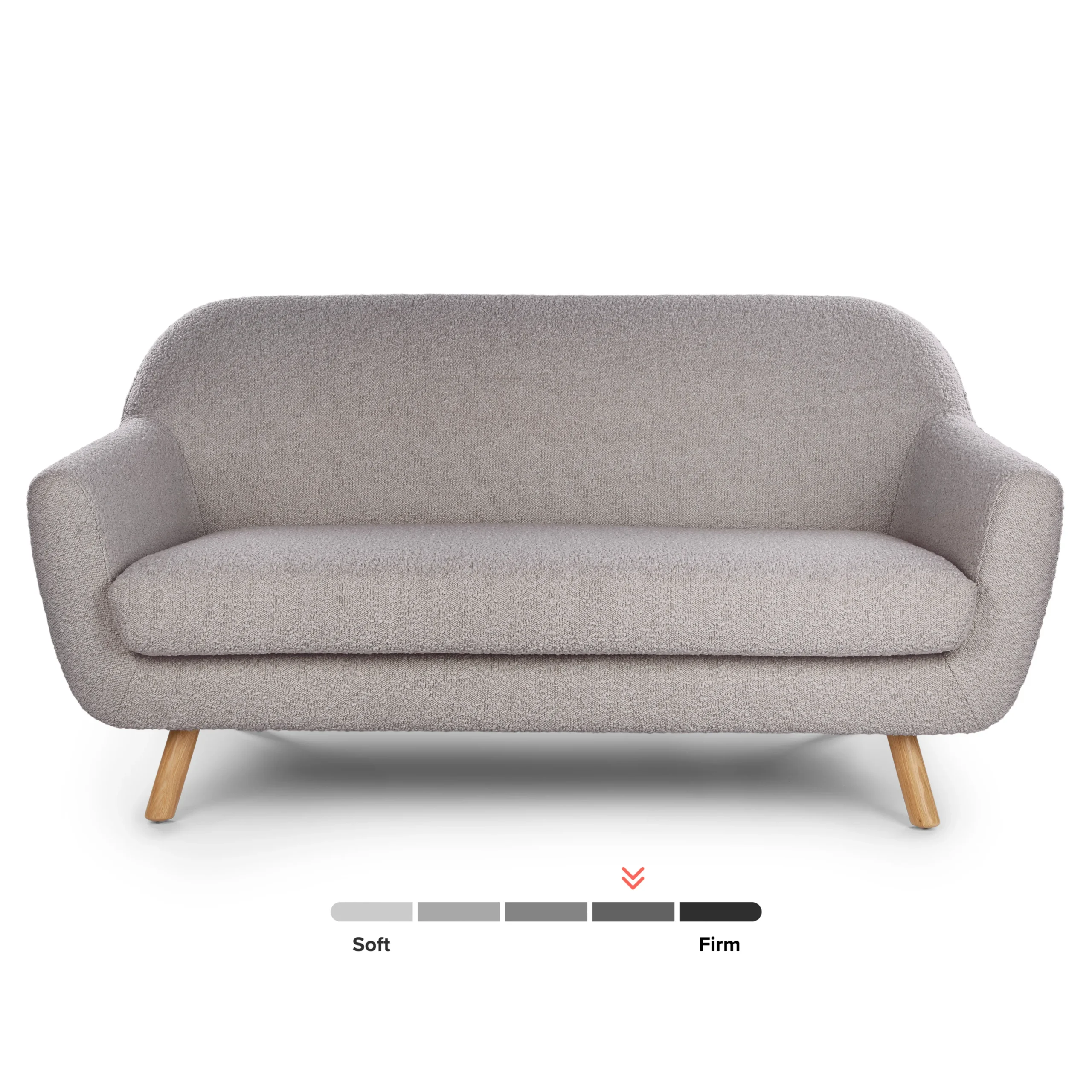 Gabriola 64_ Loveseat - Dover Gray Bouclé - Image 10