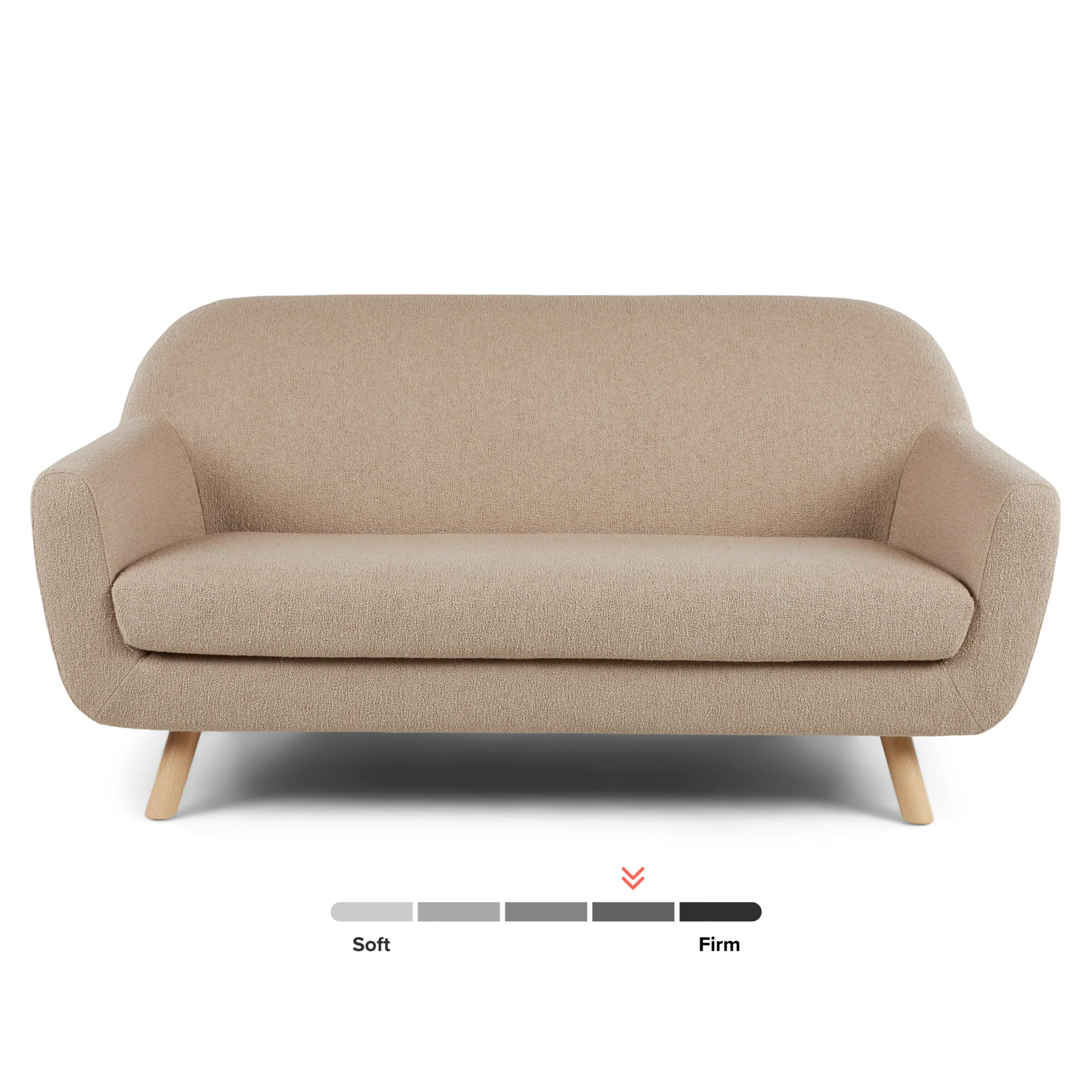 Gabriola 64_ Loveseat - Sandstone Wool Bouclé - Image 4
