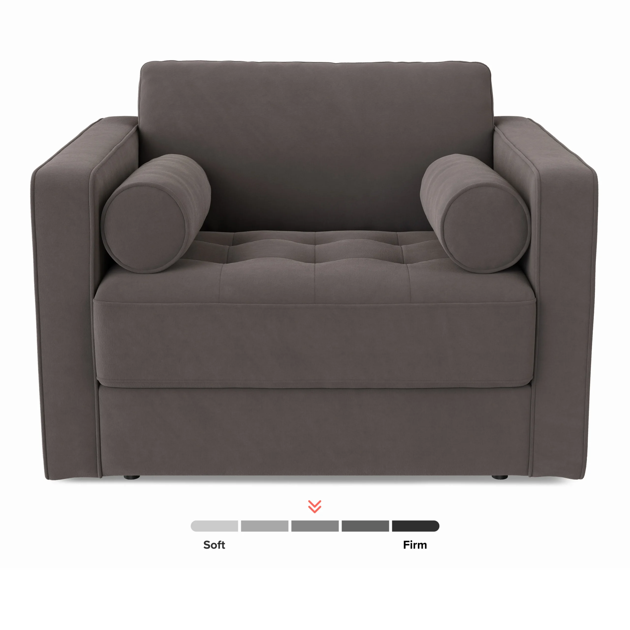 Sven 45.5_ Tufted Velvet Sleeper Chair - Hale Warm Gray - Image 5